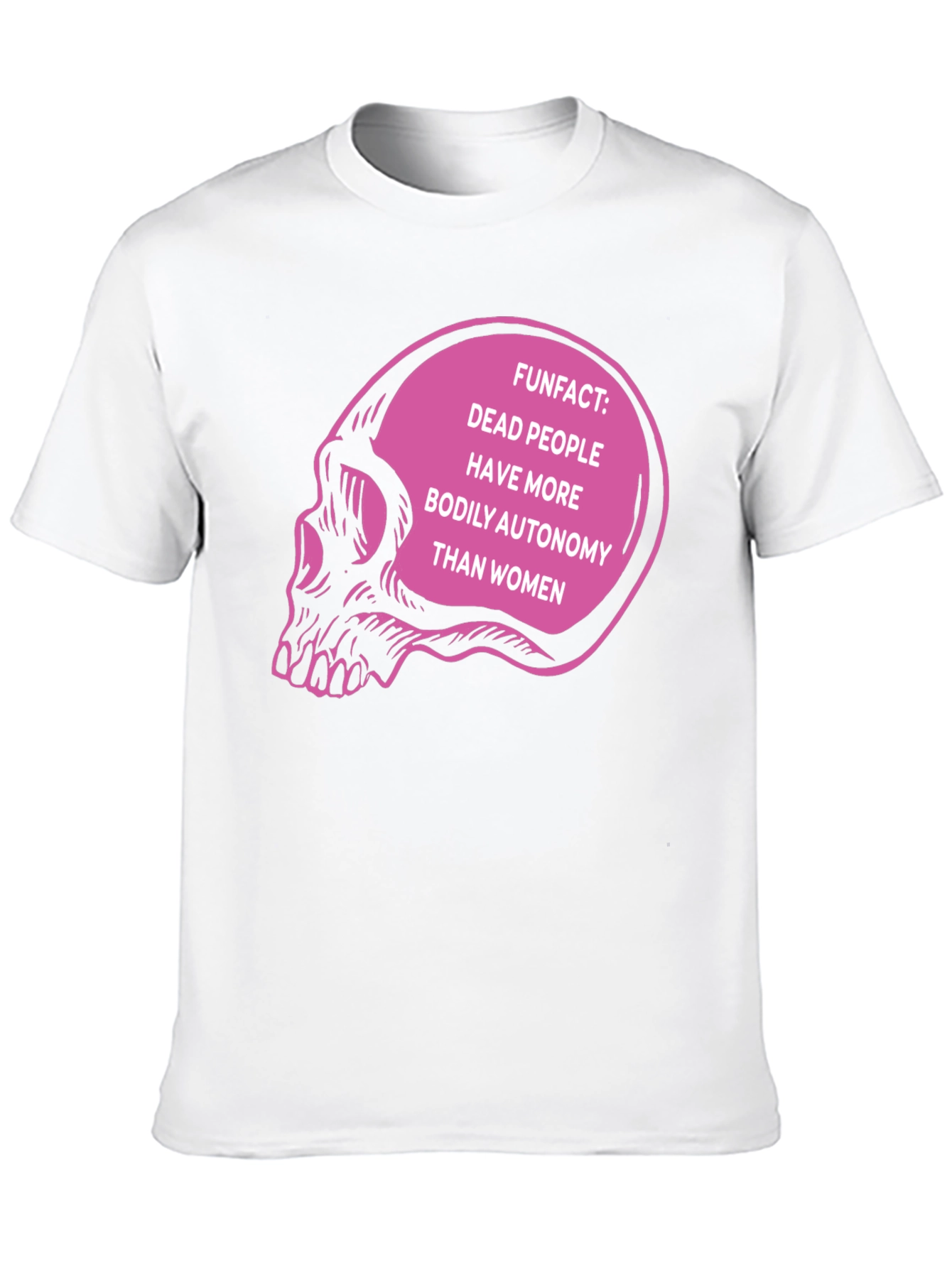 Black Bodily Autonomy Skull T-Shirt view 10