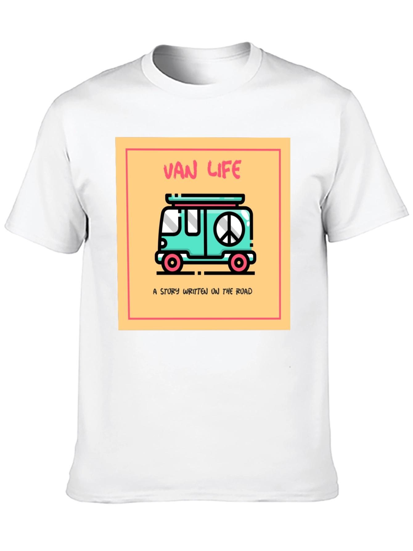 Black Van Life Graphic Tee - Road Trip Style view 10