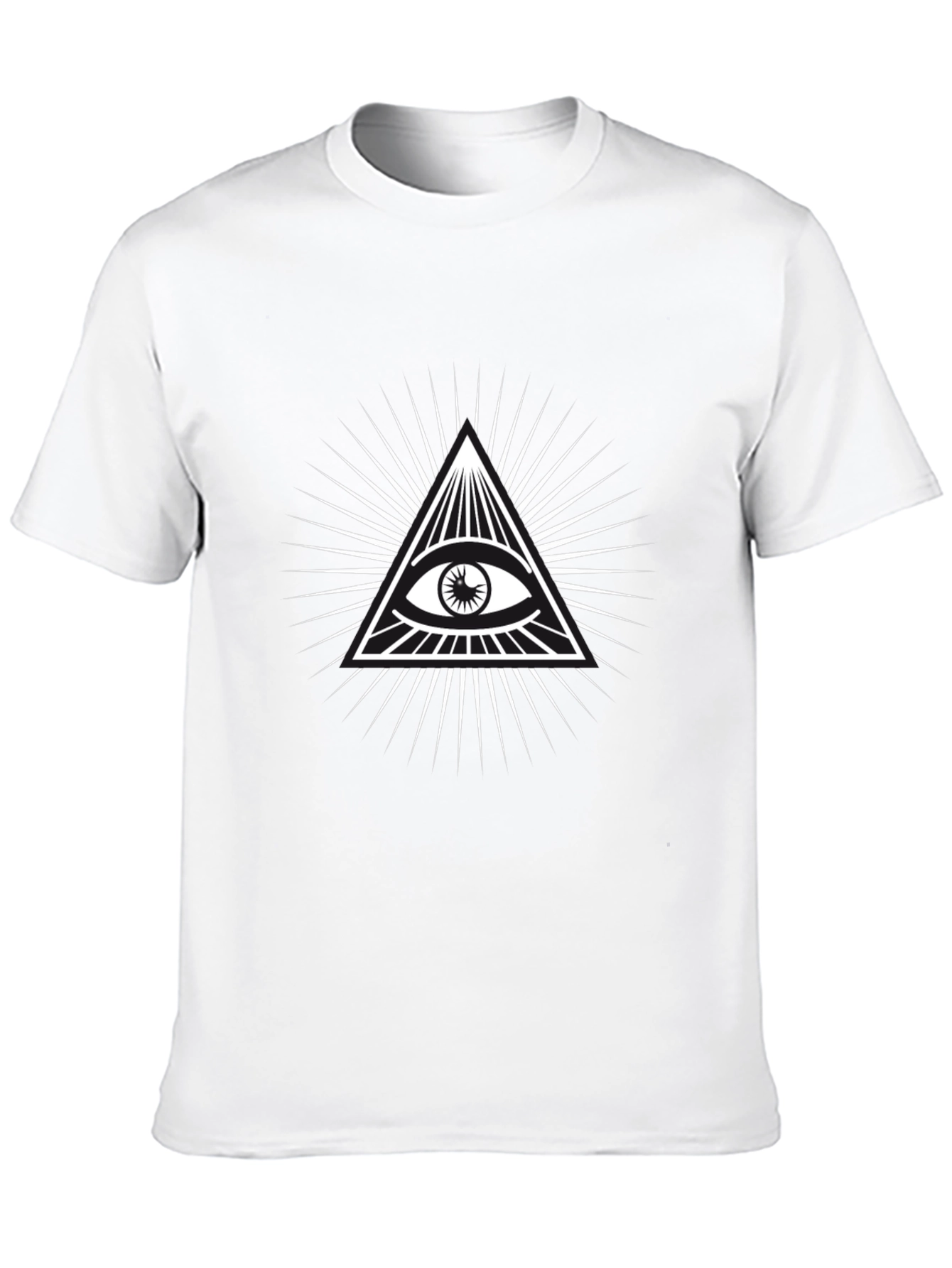 Black Illuminati Eye Graphic Tee - Black T-Shirt view 10