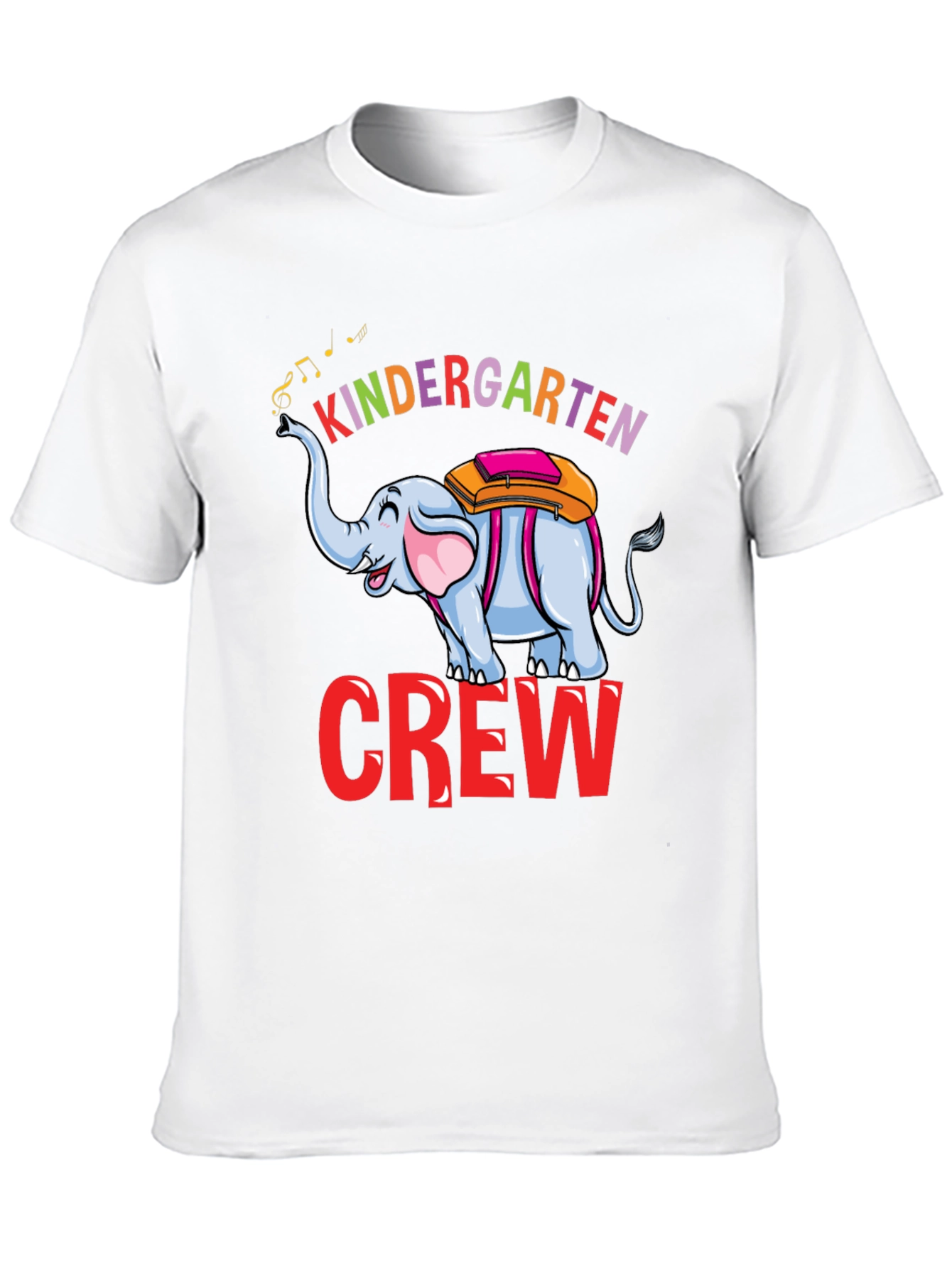 Black Kindergarten Crew Elephant T-Shirt view 10