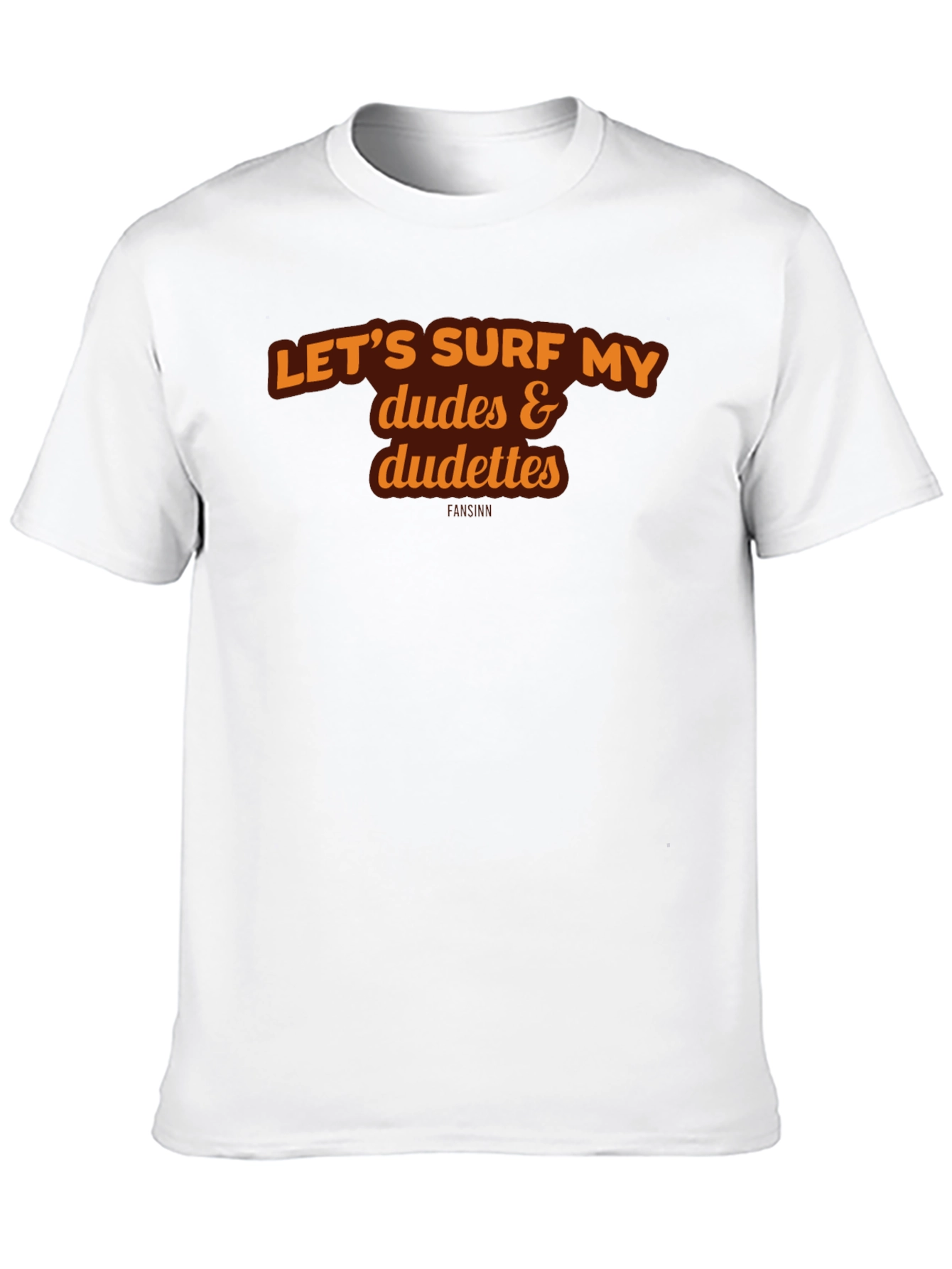 Black Let's Surf Dudes & Dudettes Graphic Tee view 10