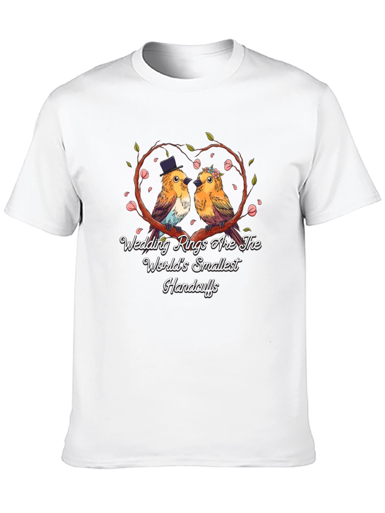 Black Wedding Rings Handcuffs T-Shirt view 10
