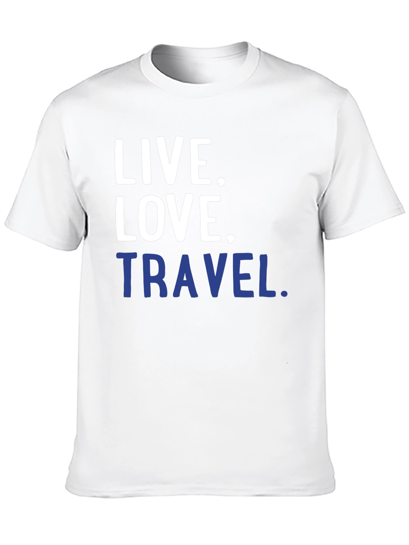 Black Live, Love, Travel T-Shirt - Black Graphic Tee view 10