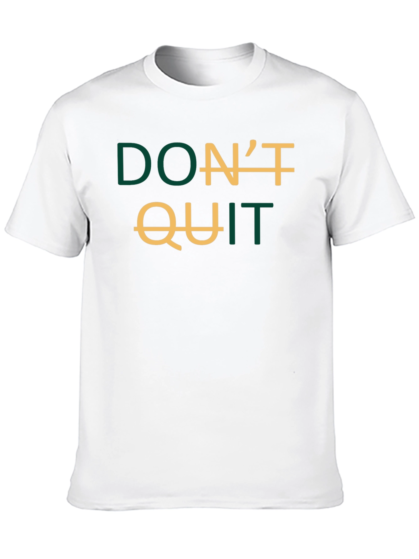 Black Inspirational Don't Quit Graphic T-Shirt view 10