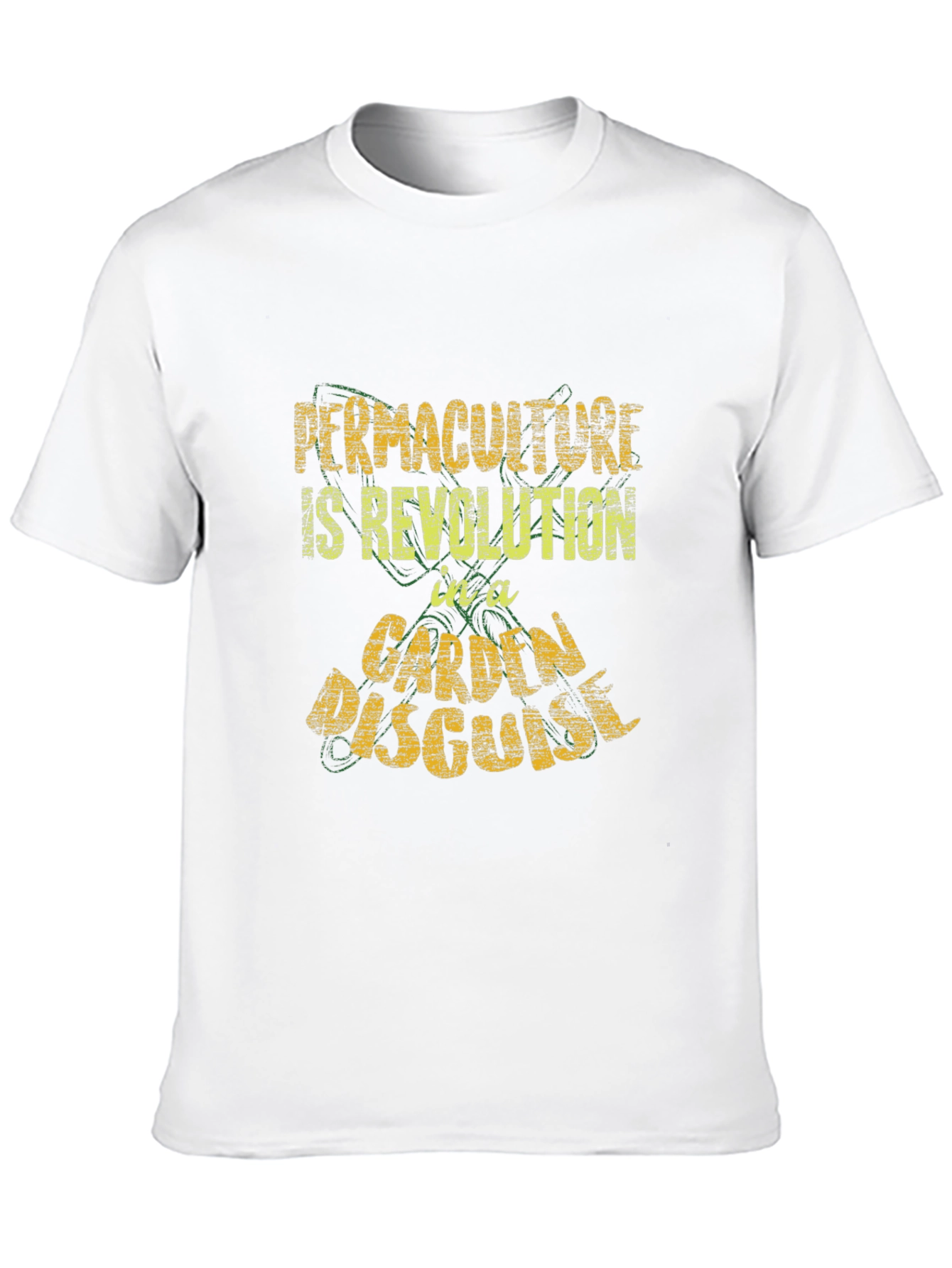 Black Permaculture T-Shirt - Revolution In A Garden Disguise view 10