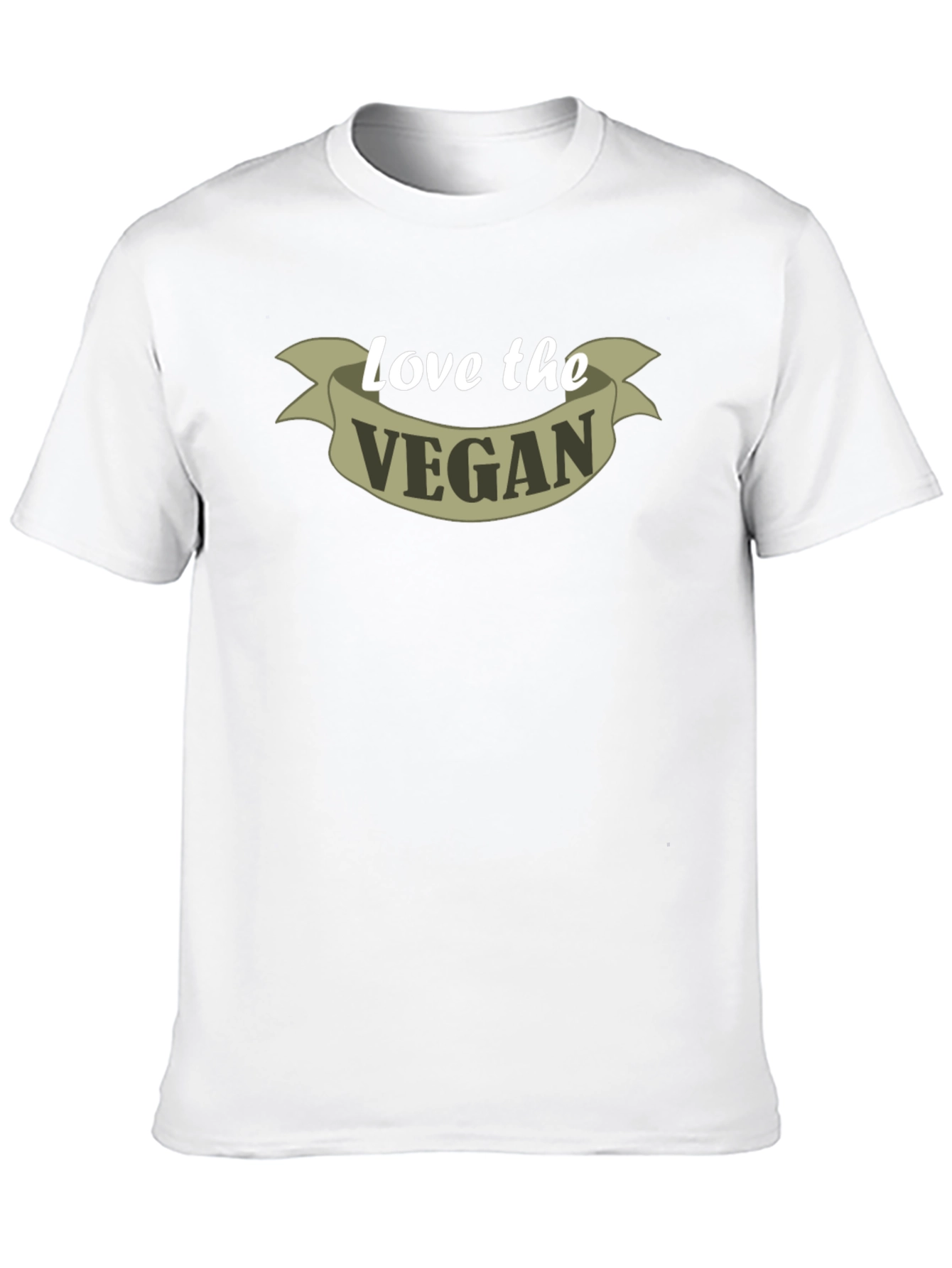 Black Love the Vegan T-Shirt - Black - Slogan Tee view 10