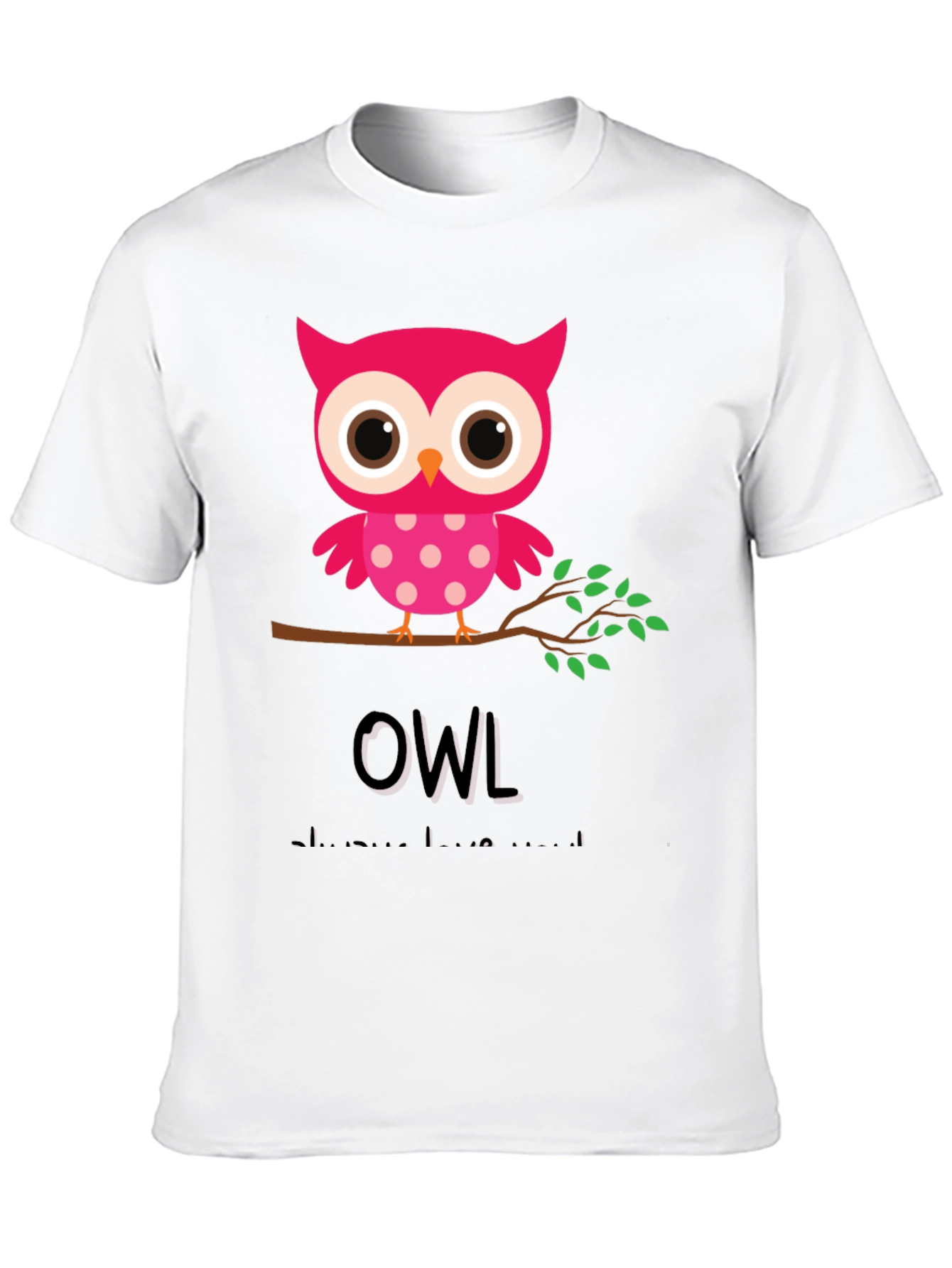 Black Owl Always Love You Graphic Tee view 10