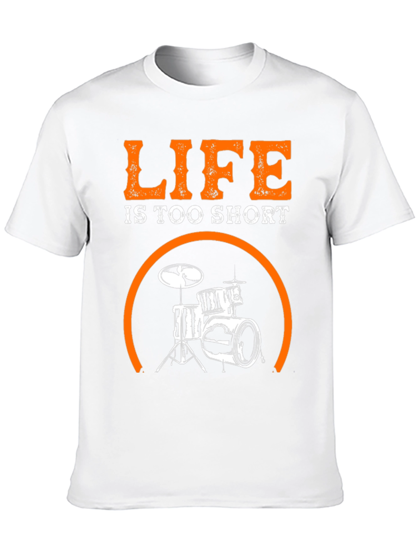 Black Life Is Too Short Drums T-Shirt view 10