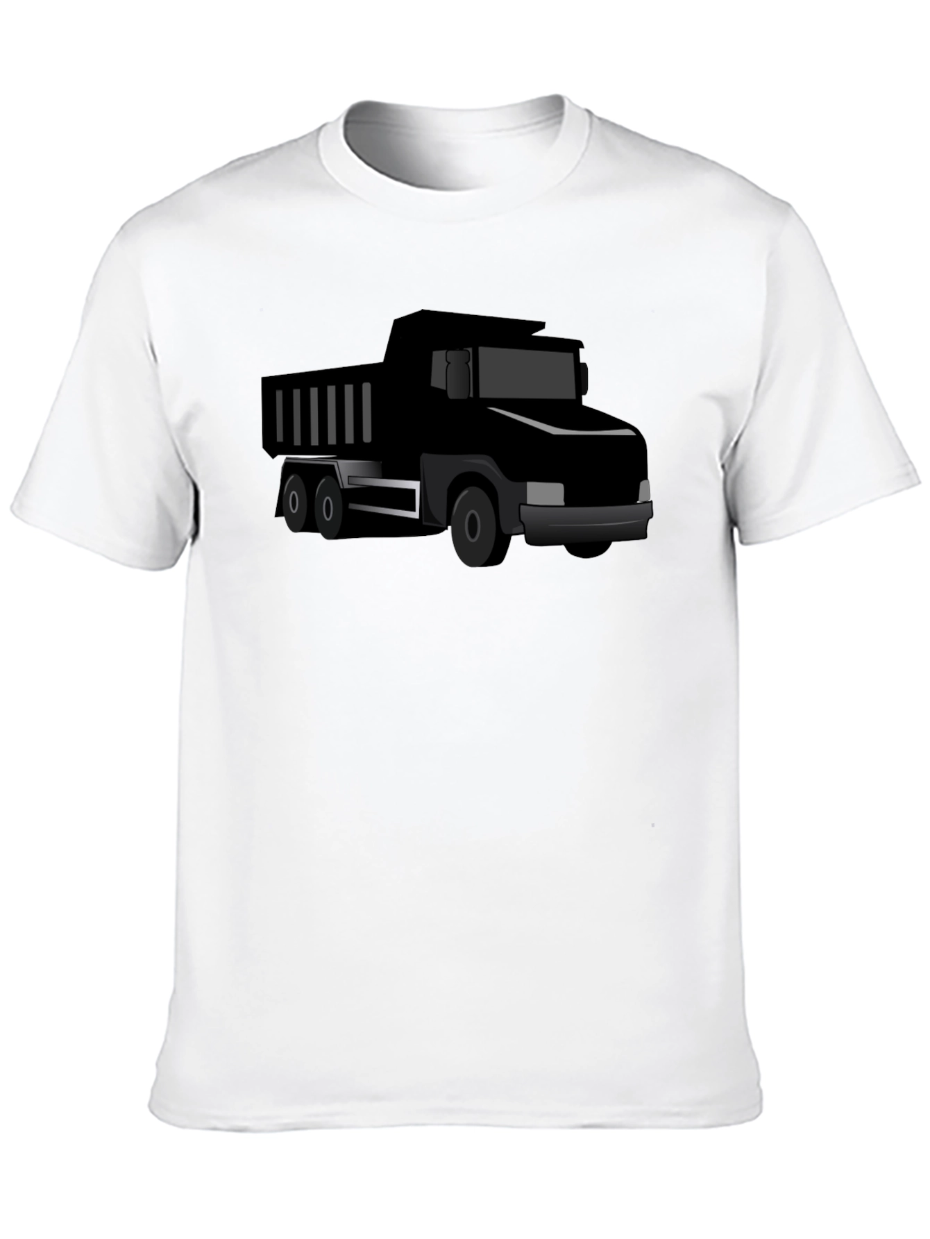 Black Black Truck Graphic Tee - Cool Men's T-Shirt view 10