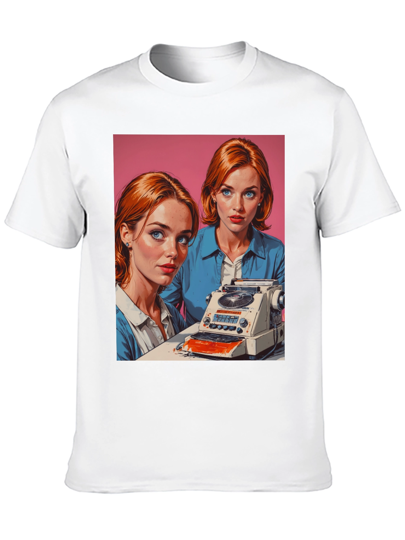 Black Retro Twins Graphic Tee view 10