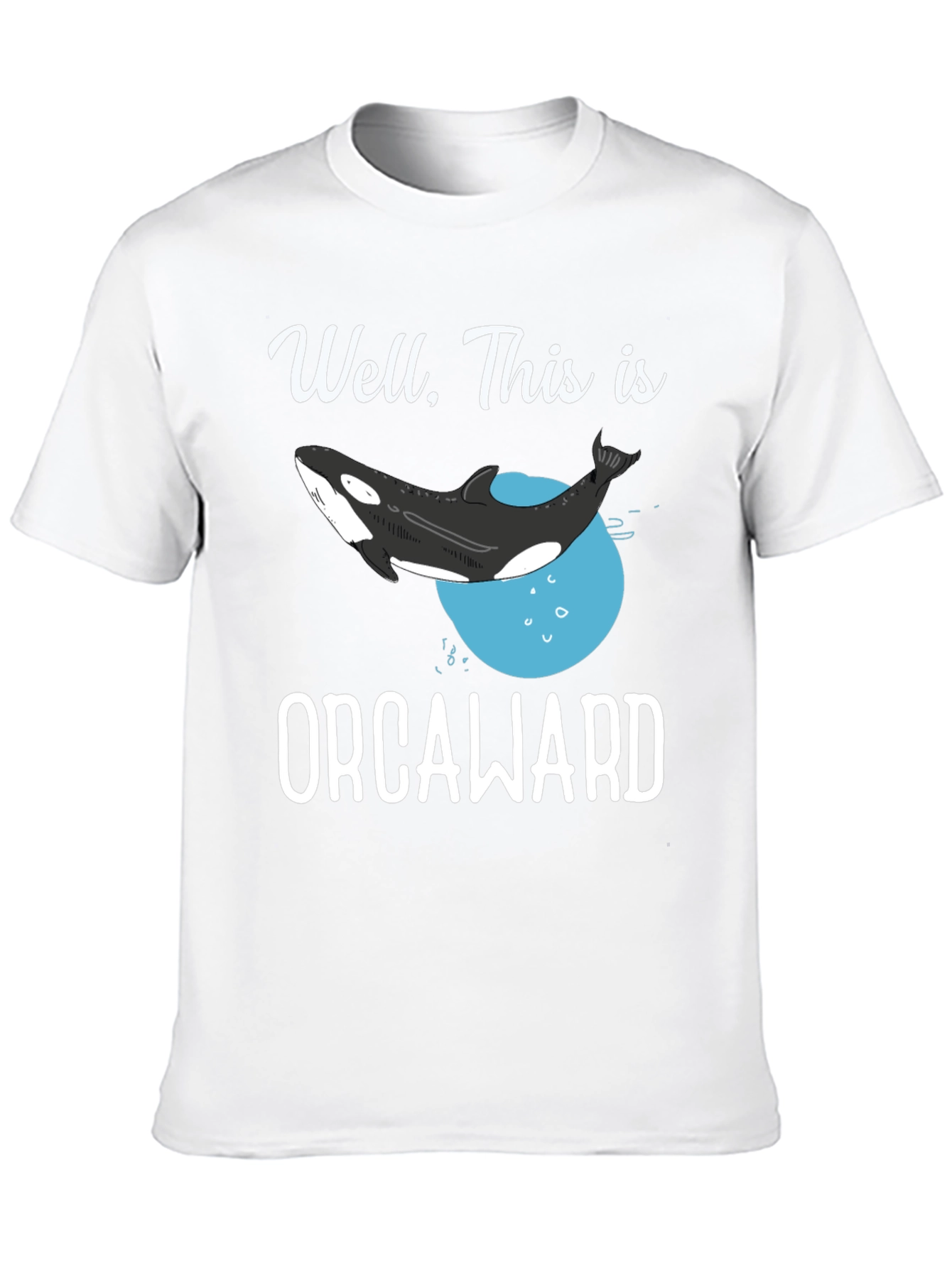 Black Orcaward T-Shirt - Funny Orca Whale Graphic Tee view 10