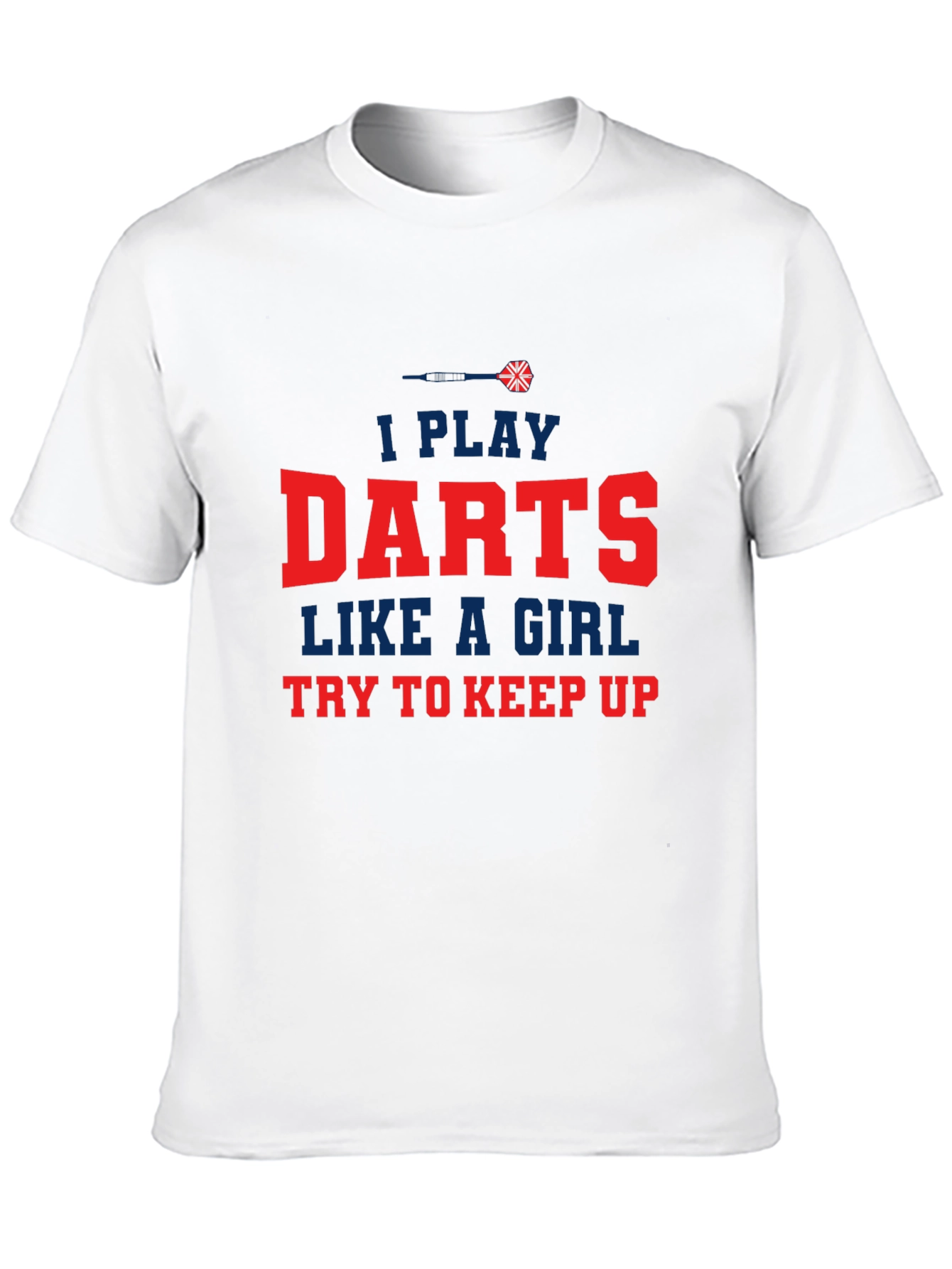 Black I Play Darts Like a Girl T-Shirt view 10