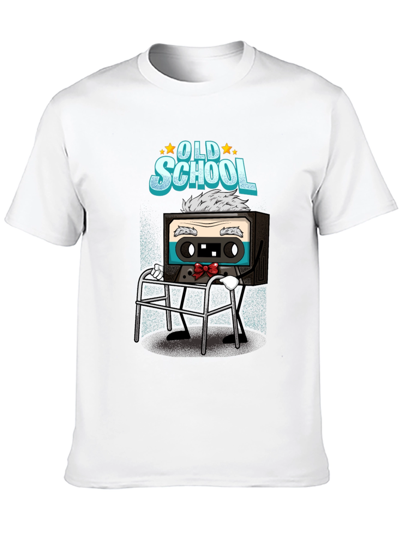 Black Old School Cassette Tape T-Shirt view 10