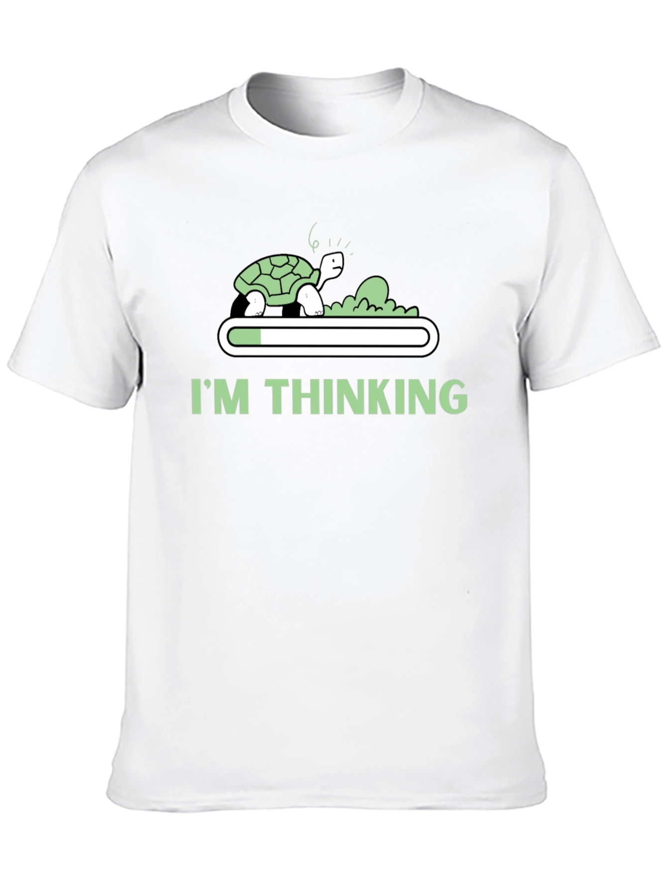 Black I'm Thinking Funny Turtle T-Shirt view 10