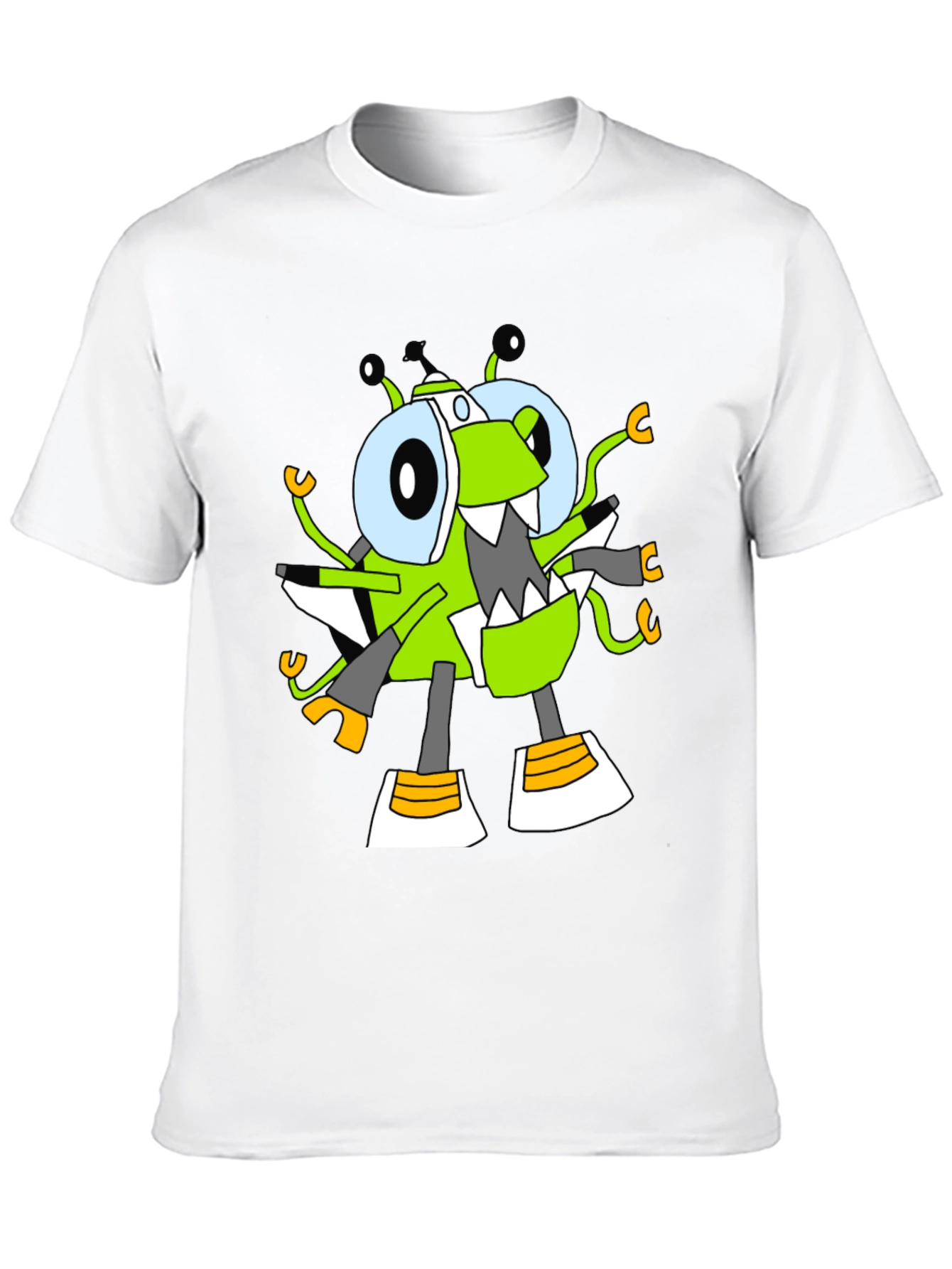 Black Cartoon Character Graphic Tee view 10