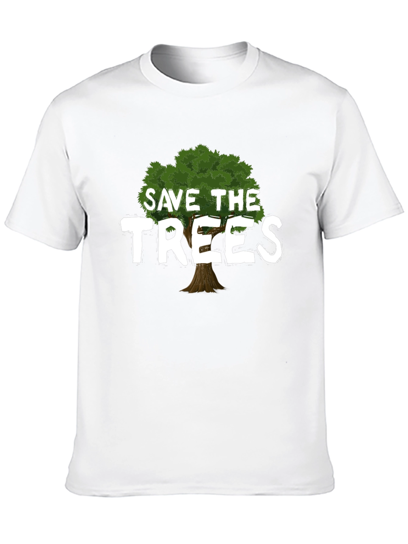 Black Save the Trees Graphic T-Shirt - Eco-Friendly Tee view 10
