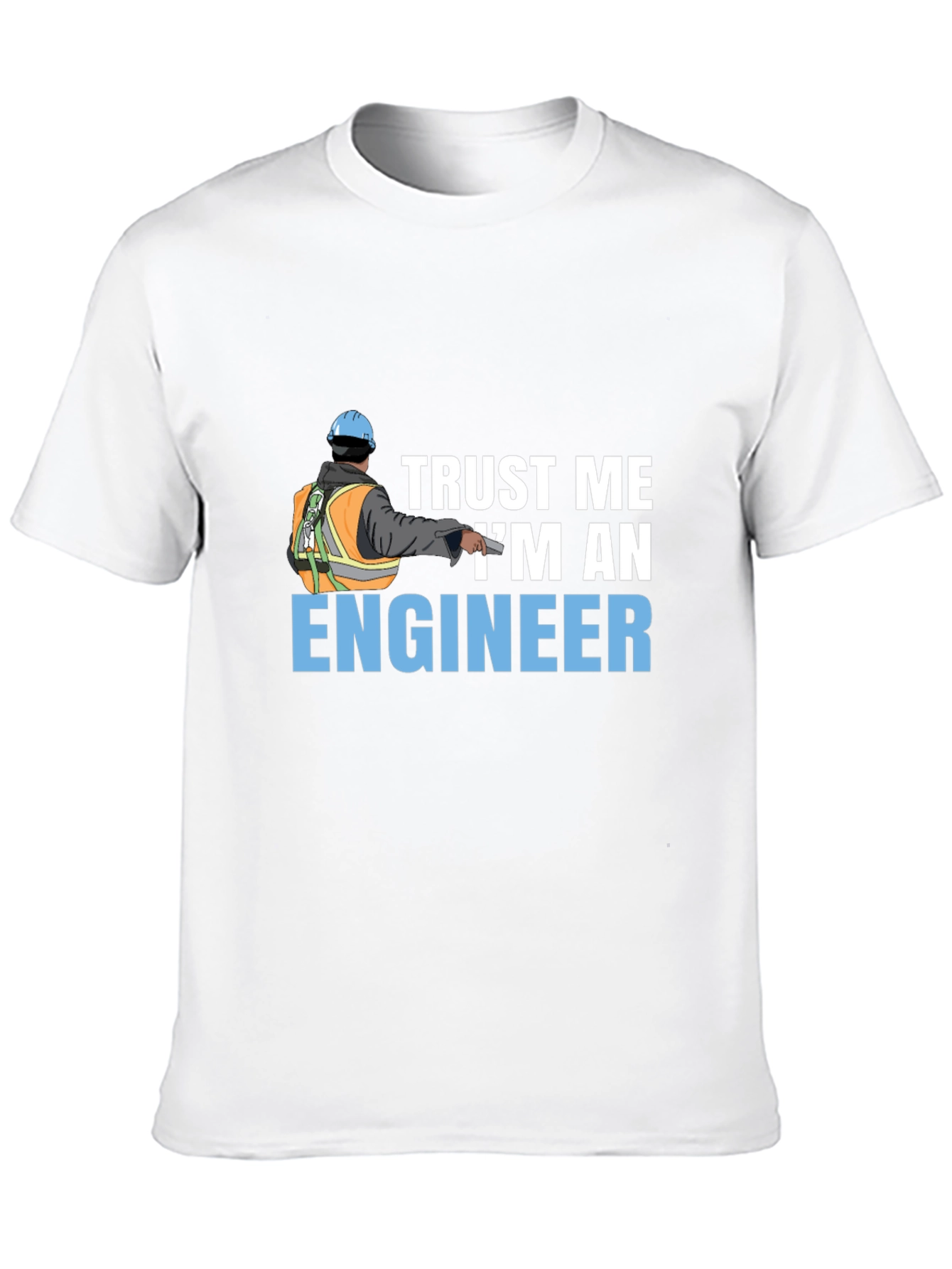 Black Trust Me I'm An Engineer Black T-Shirt view 10