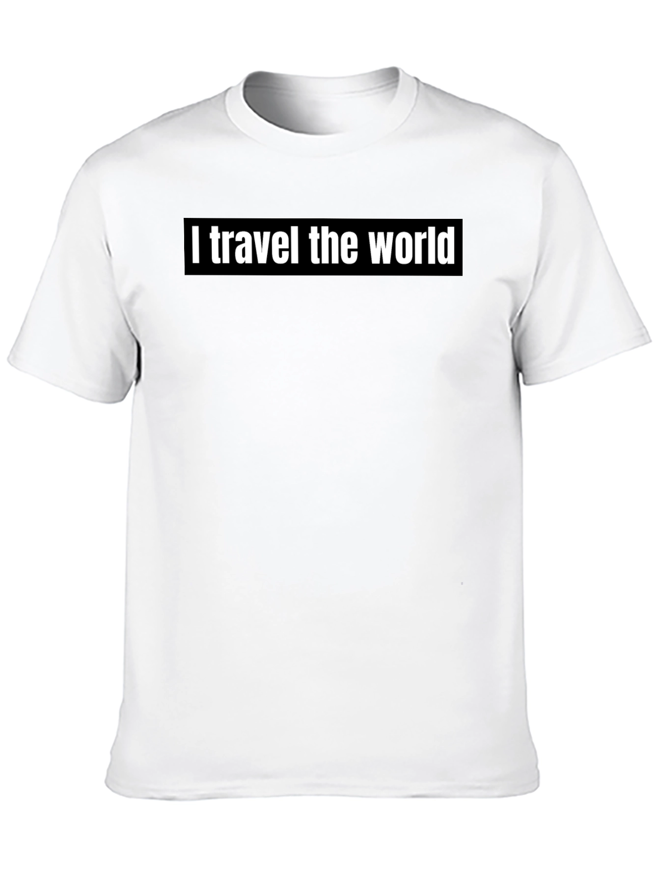 Black Travel the World T-Shirt - Black Graphic Tee view 10