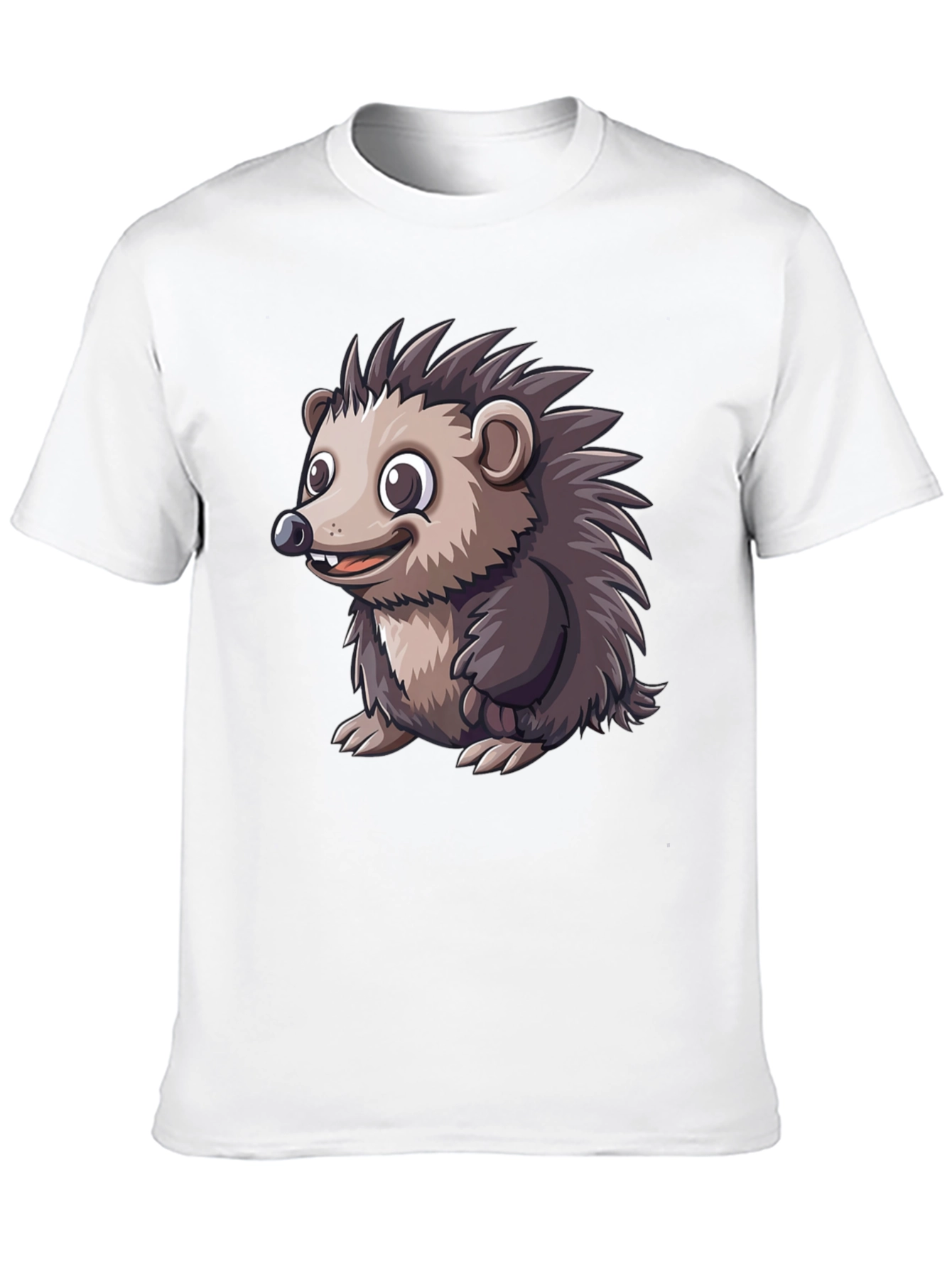 Black Hedgehog Graphic Tee - Soft Cotton Blend view 10