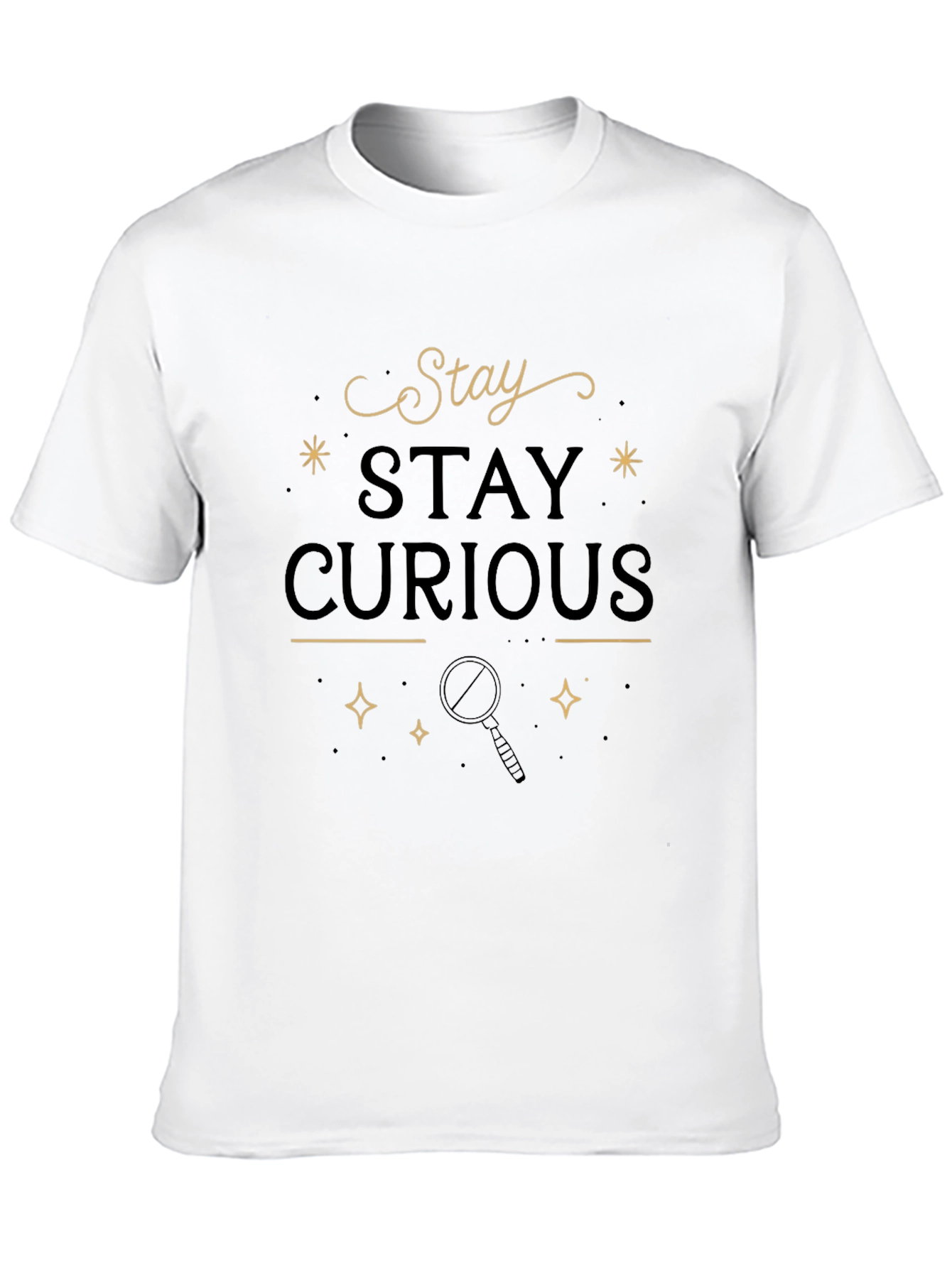 Black Stay Curious Graphic Tee view 10