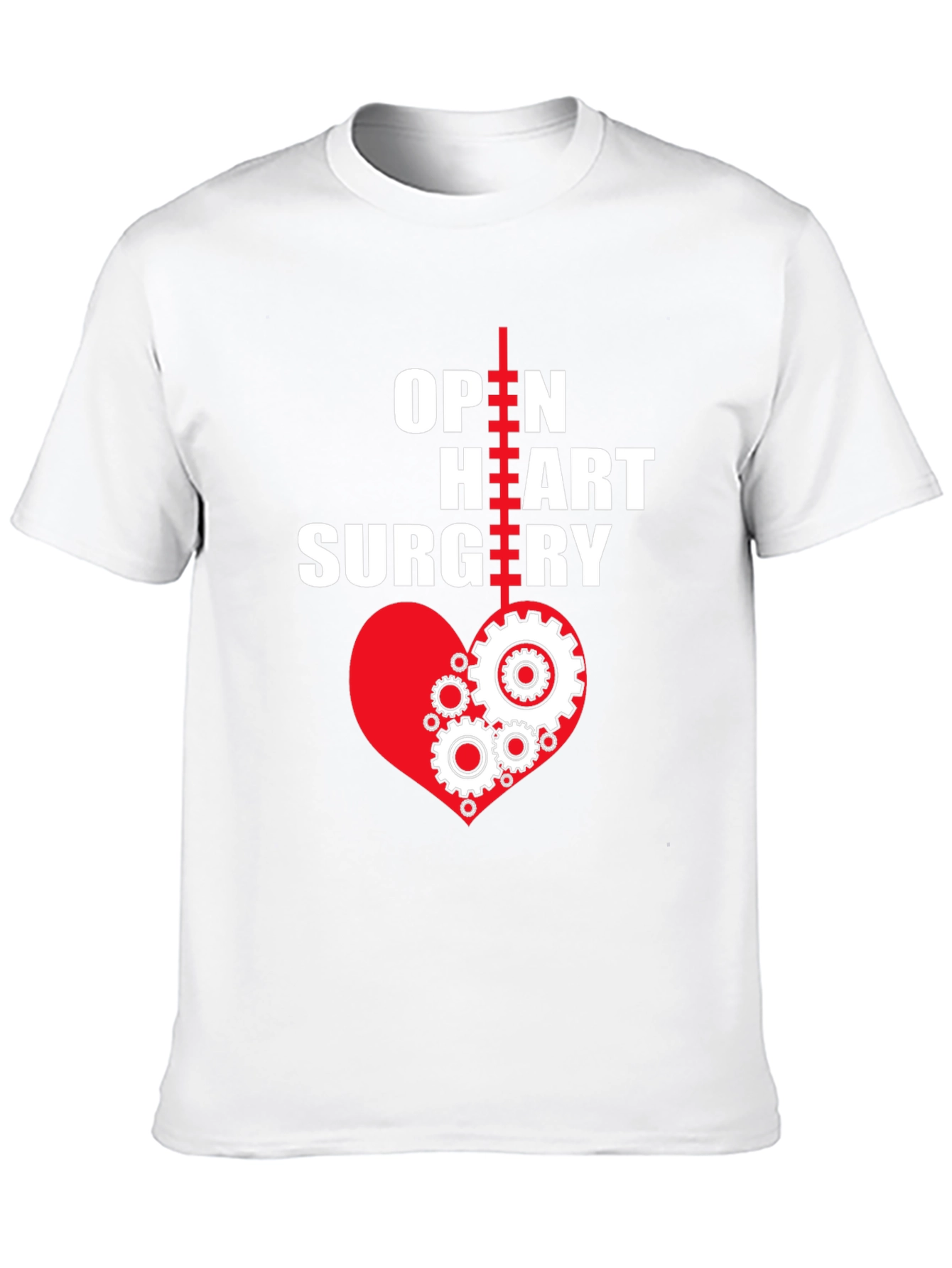 Black Open Heart Surgery T-Shirt - Heart Gears view 10