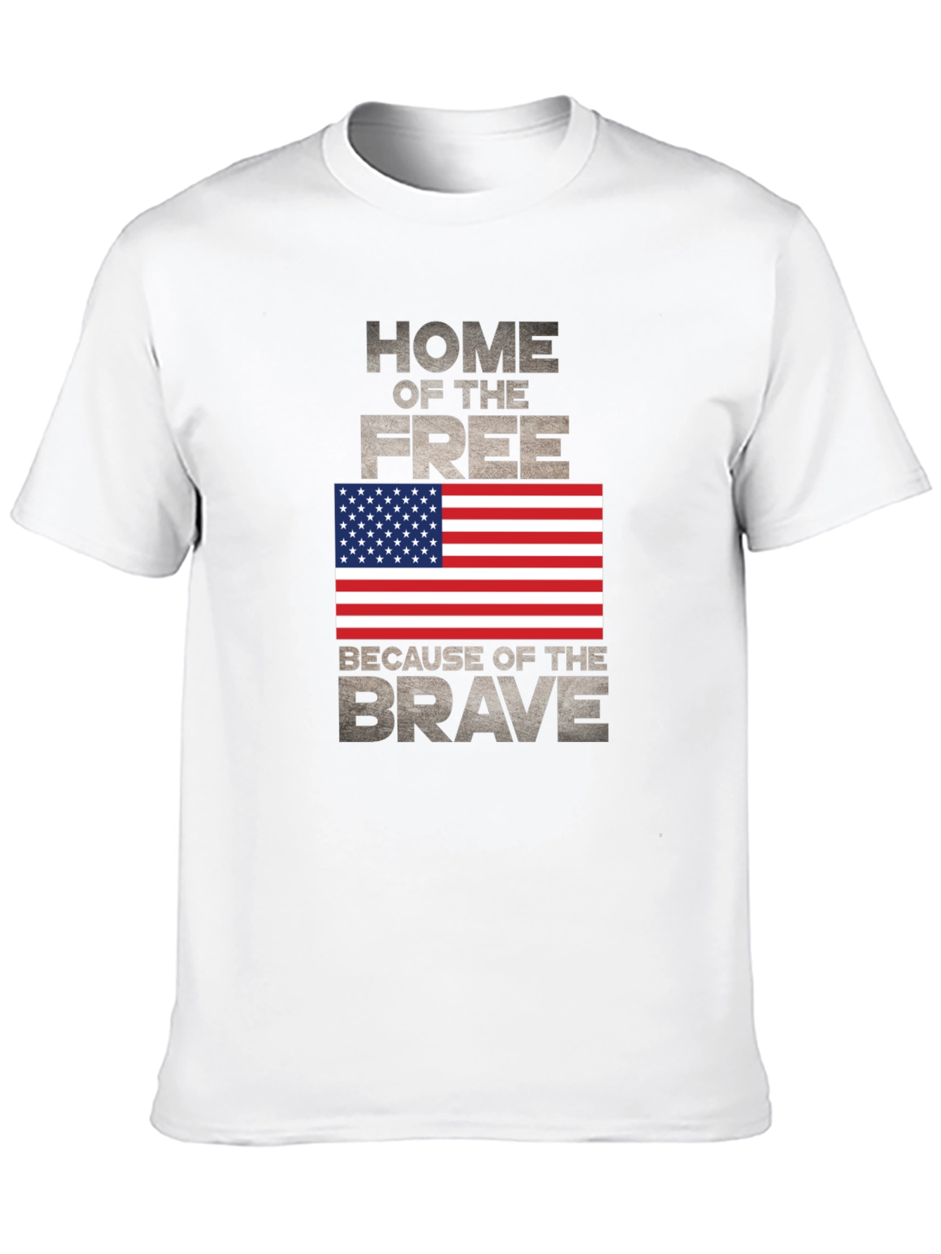 Black Home of the Free Patriotic T-Shirt view 10