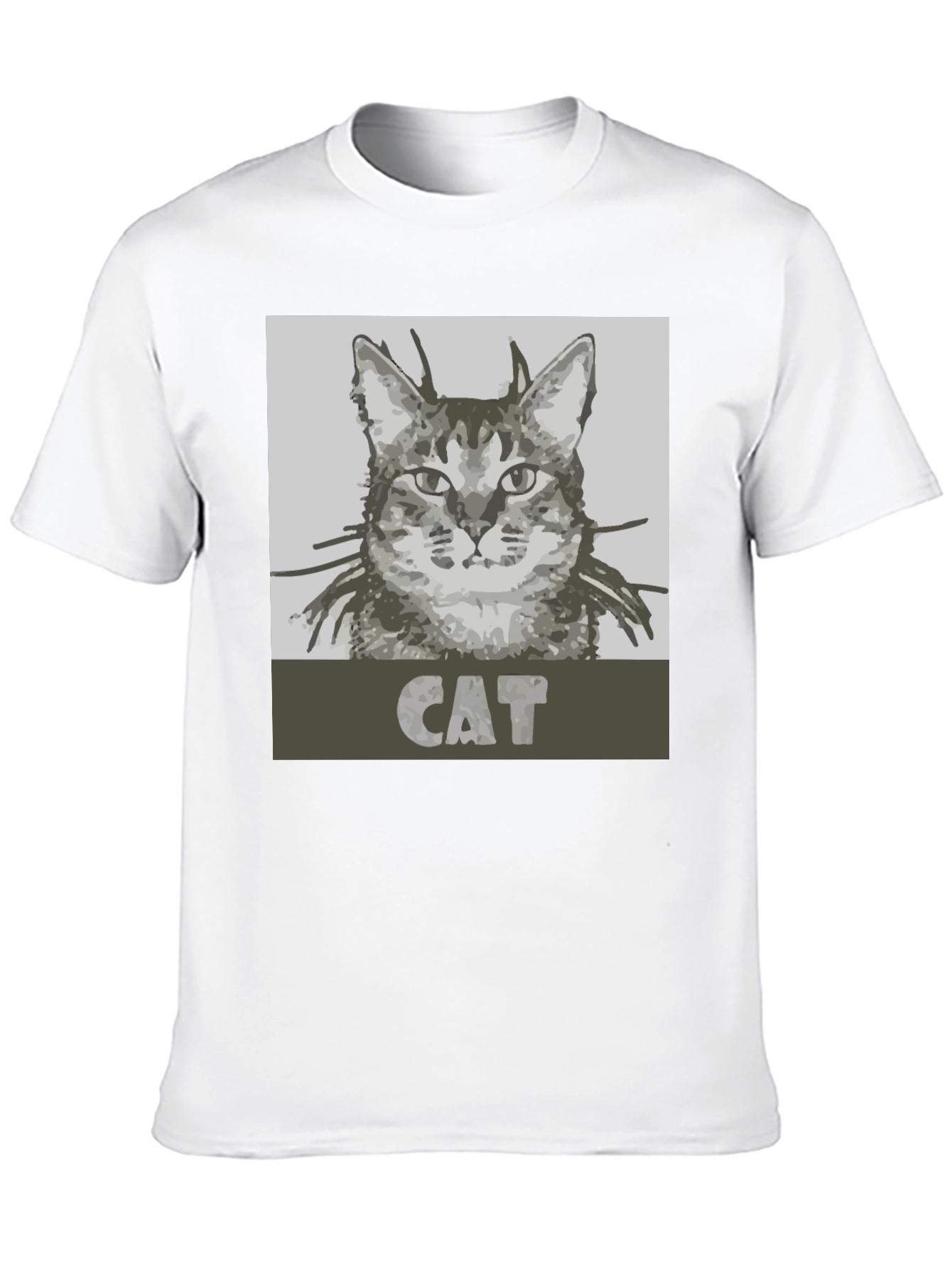 Black Cool Cat Graphic Tee - Black Unisex T-Shirt view 10