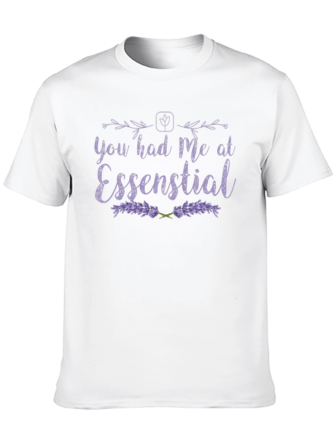 Black Essential Lavender Graphic T-Shirt view 10