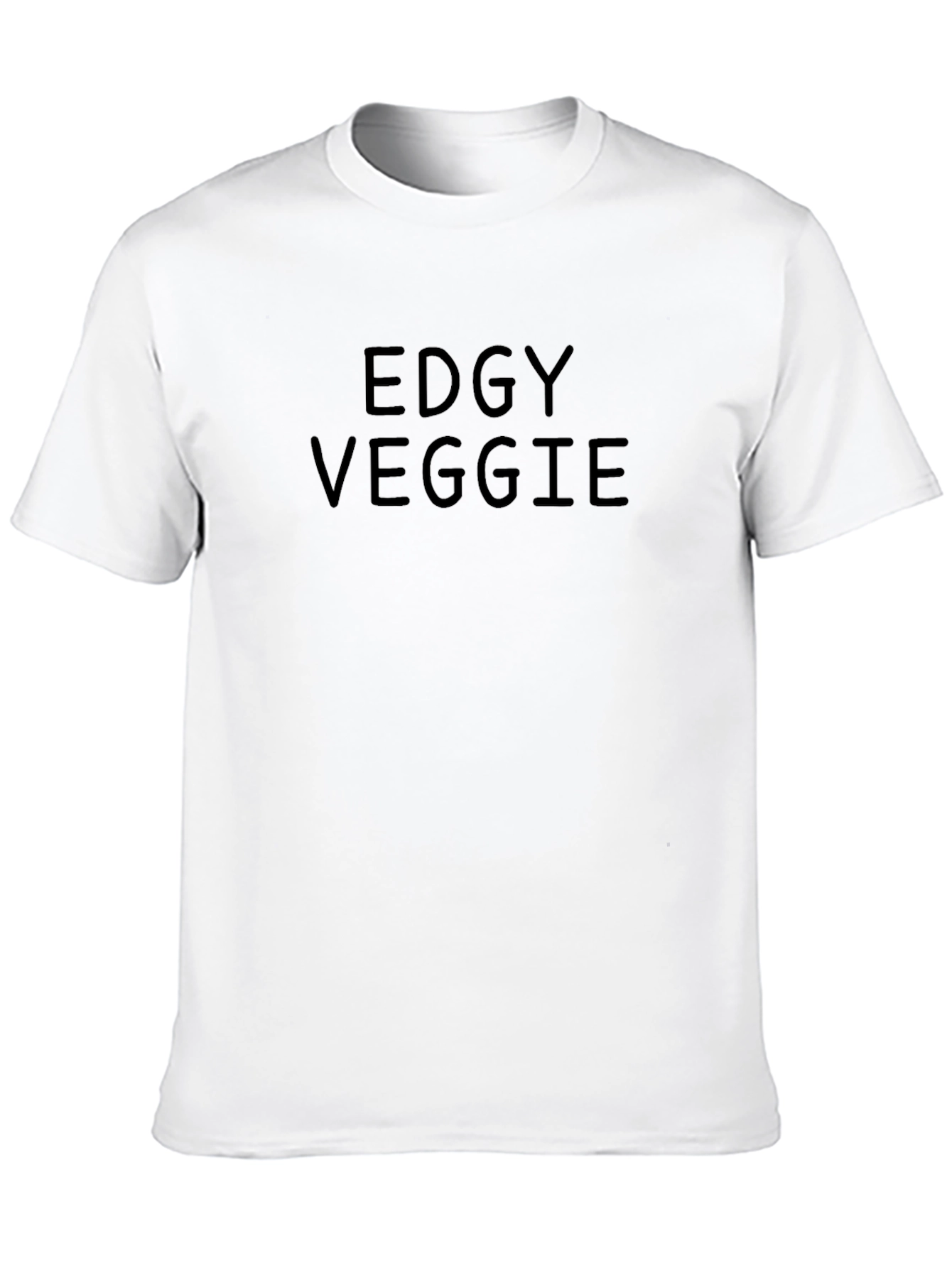 Black Edgy Veggie Black T-Shirt view 10