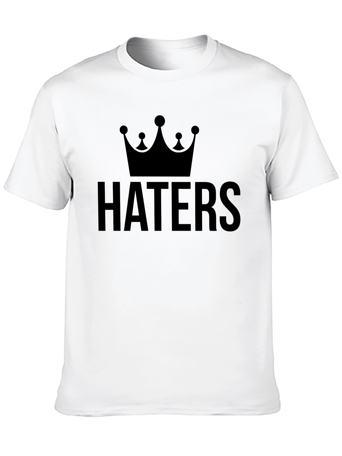 Black Haters Crown Black Graphic Tee view 10