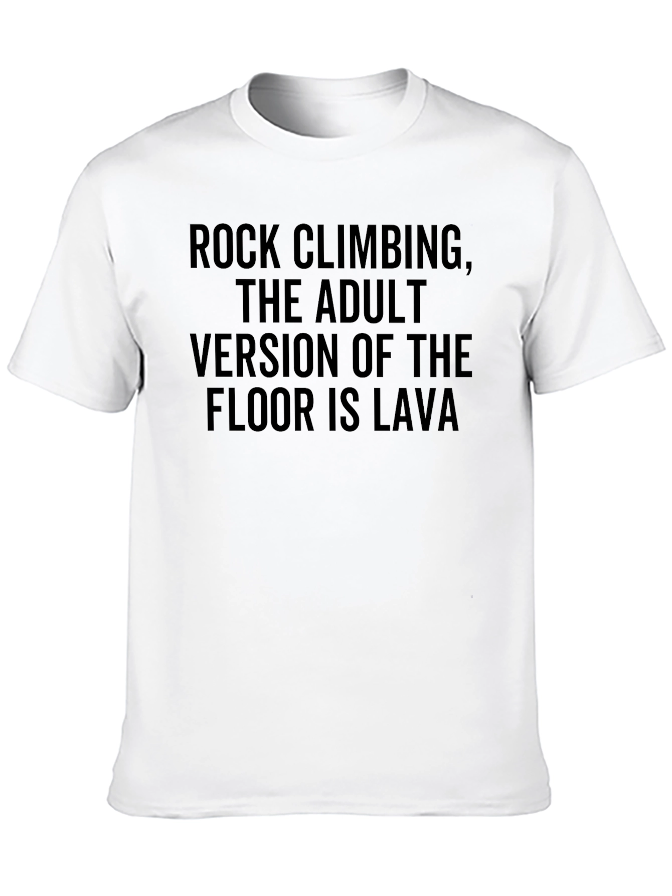 Black Rock Climbing Lava Adult Humor T-Shirt view 10