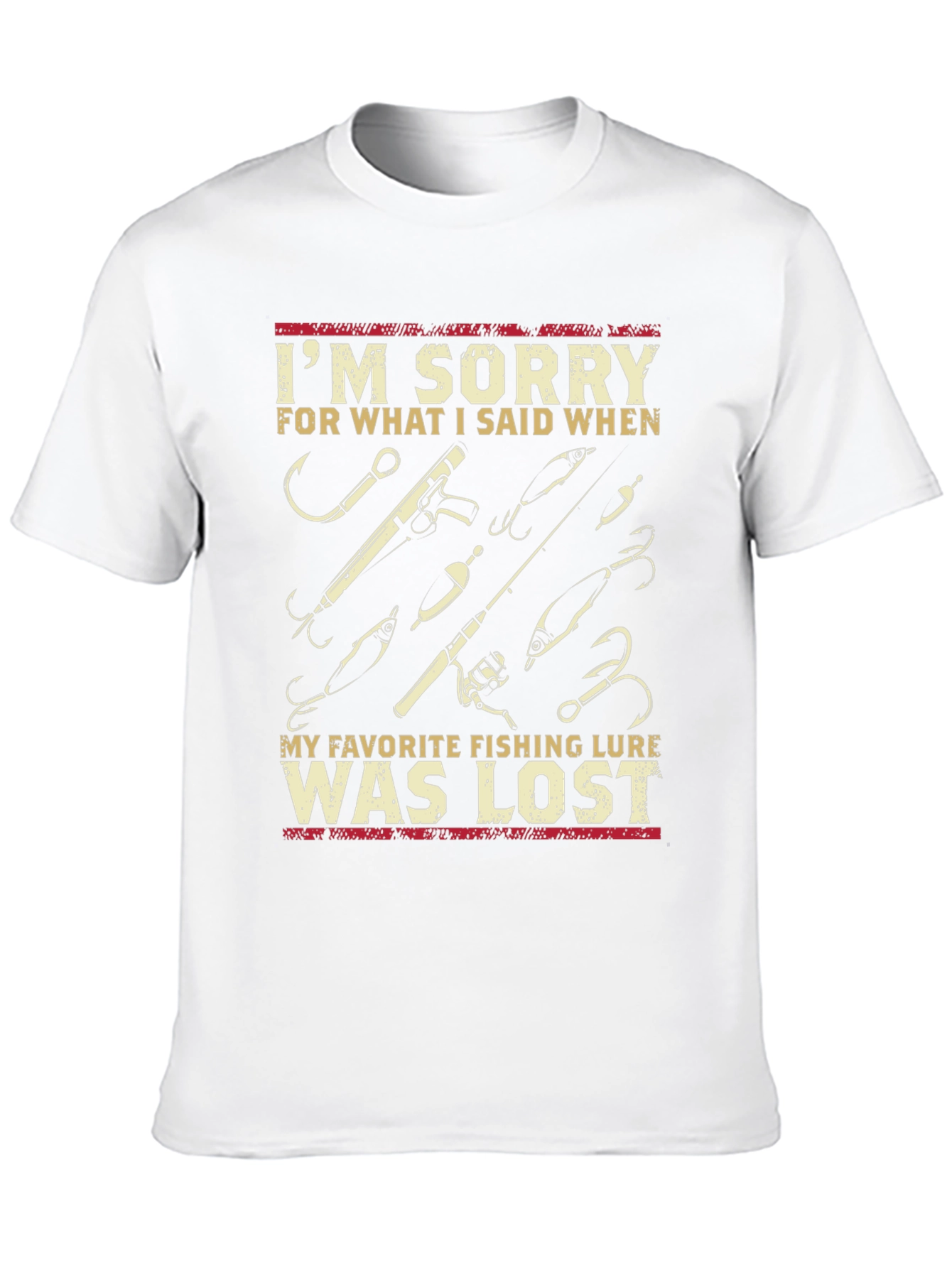 Black Fishing Lure T-Shirt view 10