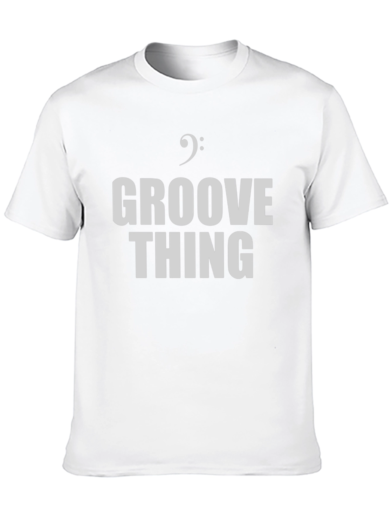 Black Groove Thing T-Shirt - Bass Clef Graphic Tee view 10