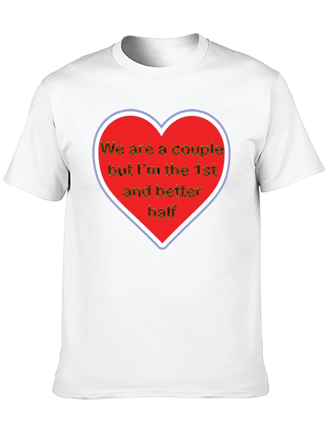 Black Funny Couple T-Shirt - 1st & Better Half view 10