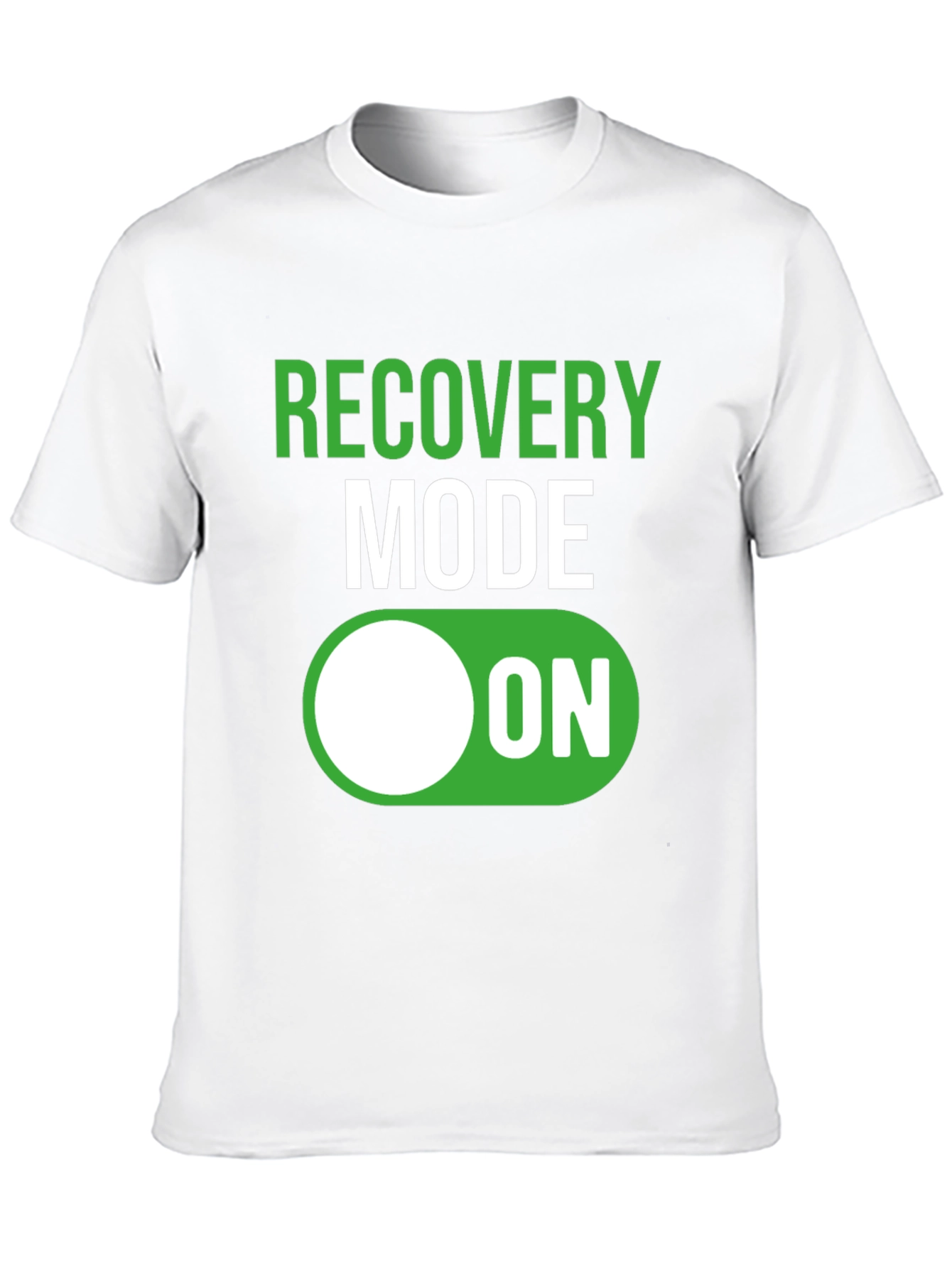 Black Recovery Mode ON T-Shirt - Funny Get Well Gift view 10