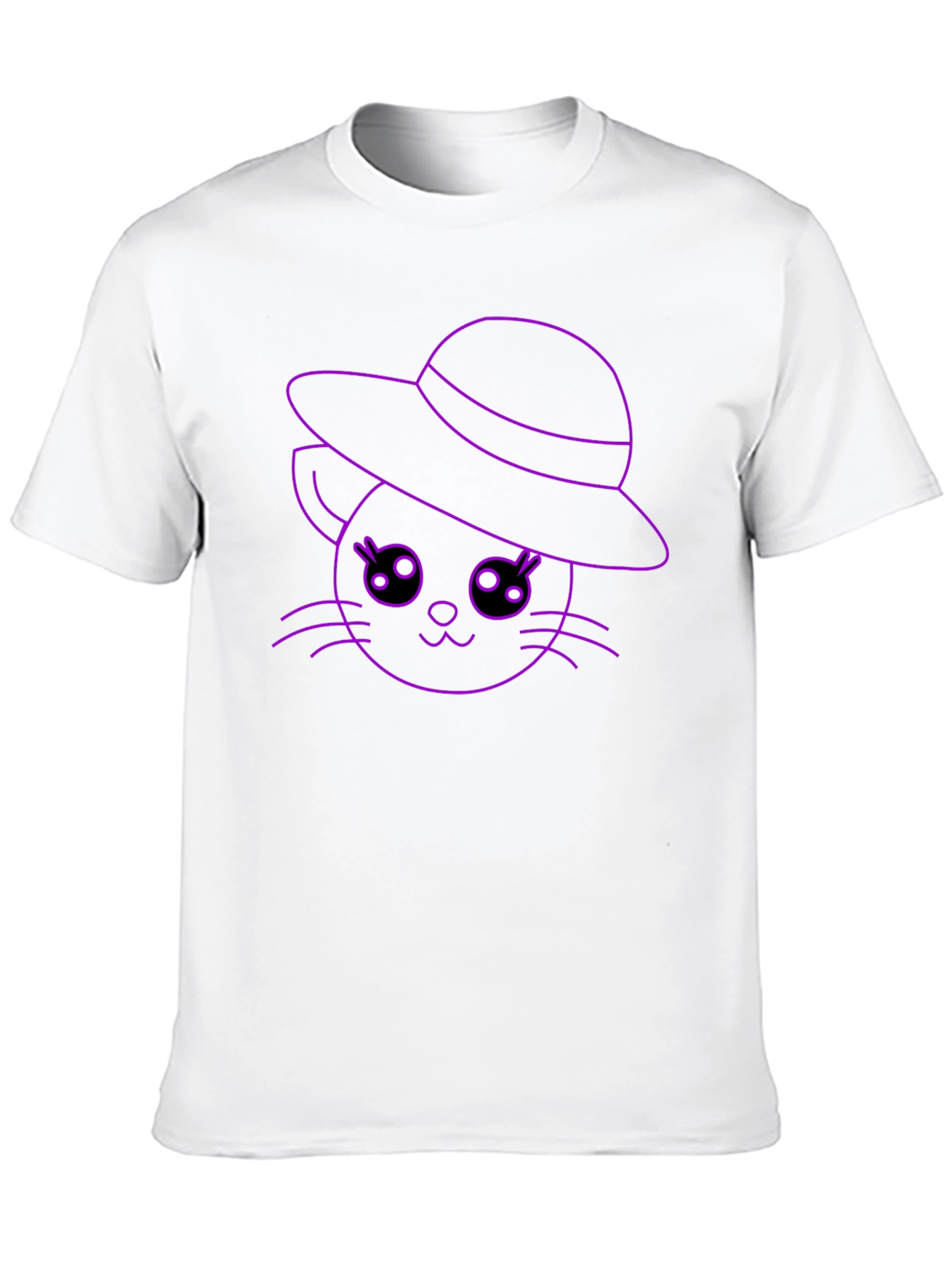 Cute Cat in Hat T-Shirt - Unisex Style - 10