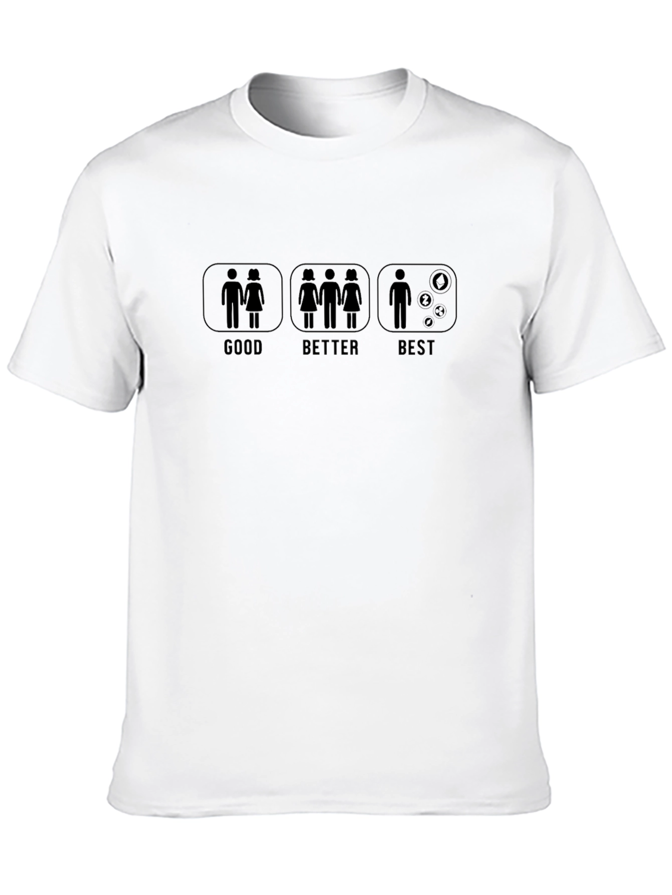 Black Funny Good Better Best Single T-Shirt view 10