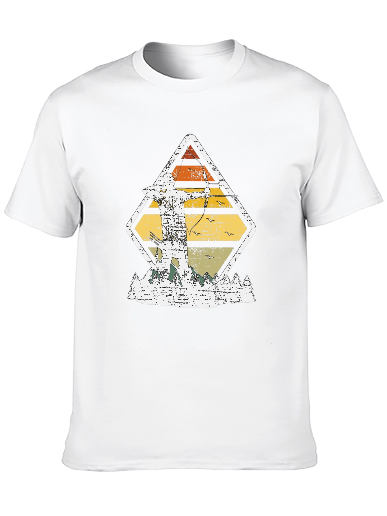 Black Archery Sunset Graphic Tee - Vintage Style view 10