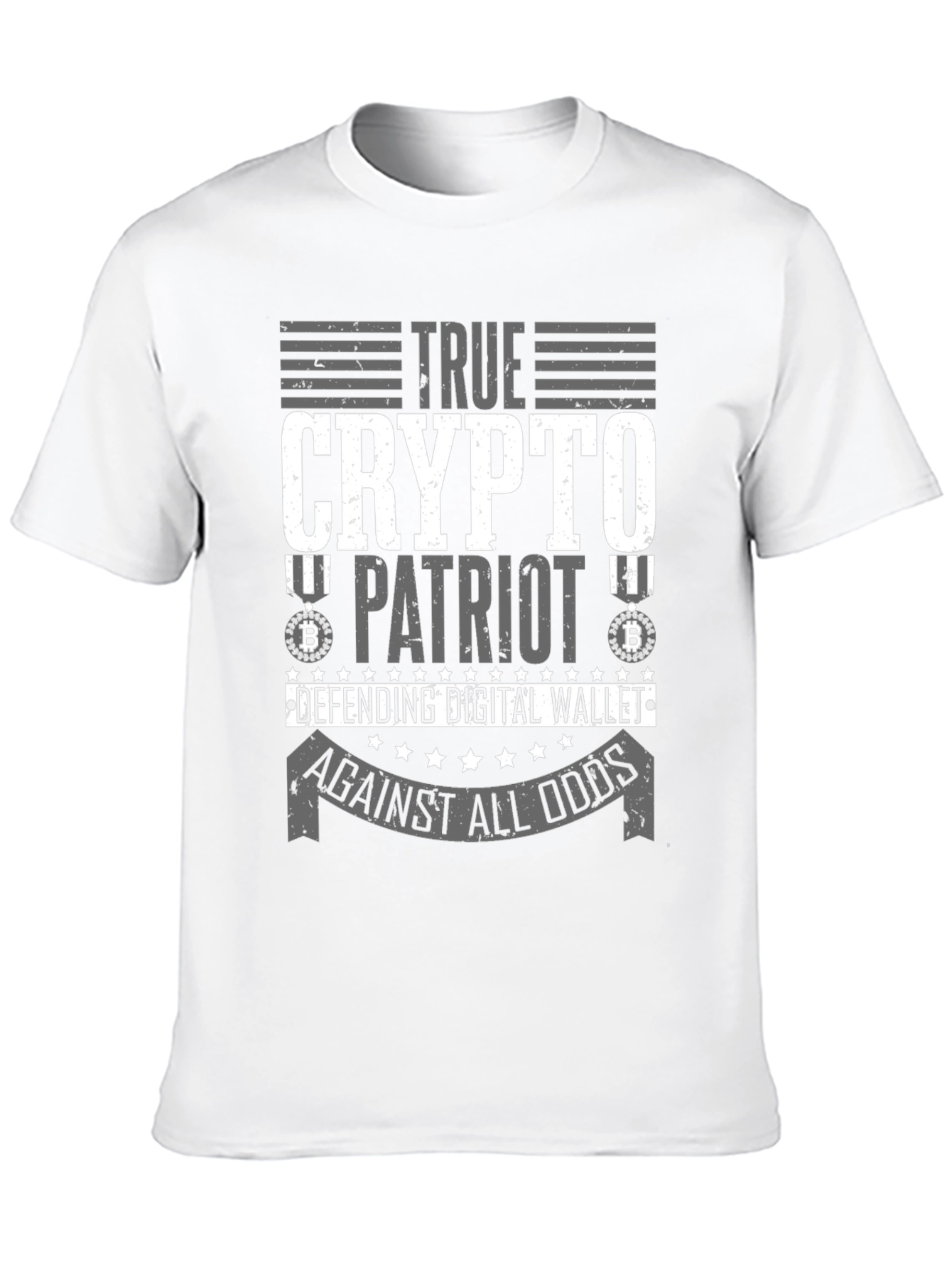 Black True Crypto Patriot Graphic Tee view 10