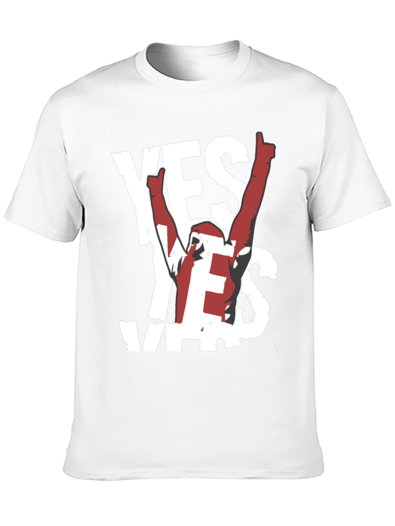 Black Yes! Graphic Tee - Soft Black Cotton Shirt view 10