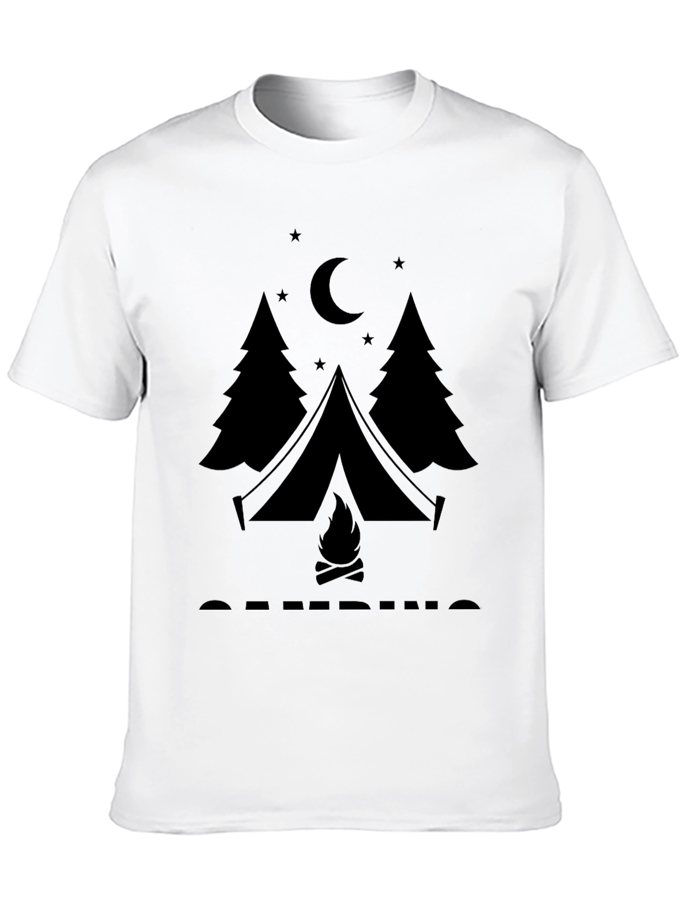 Black Camping Graphic Tee - Adventure Awaits! view 10