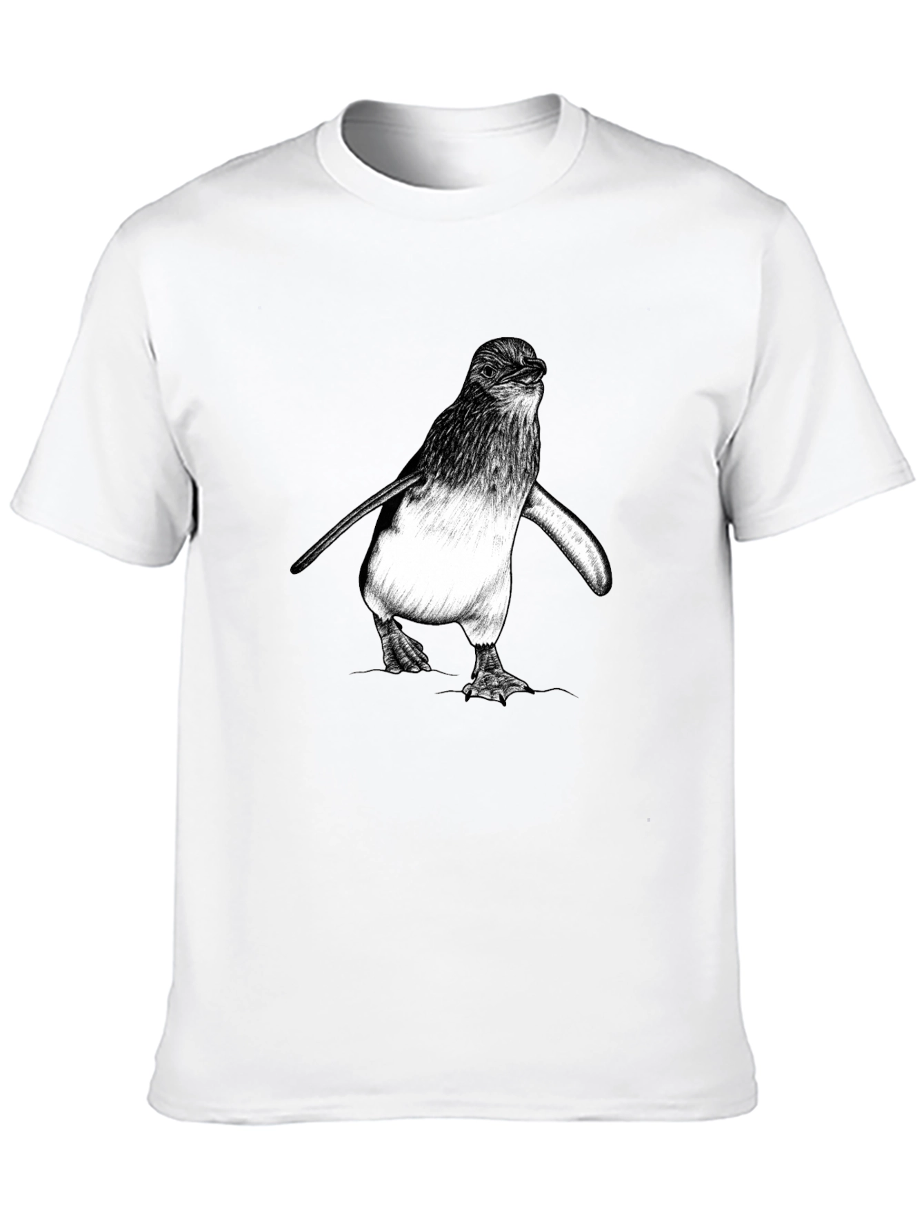 Black Penguin Graphic Tee - Black Cotton Comfort view 10