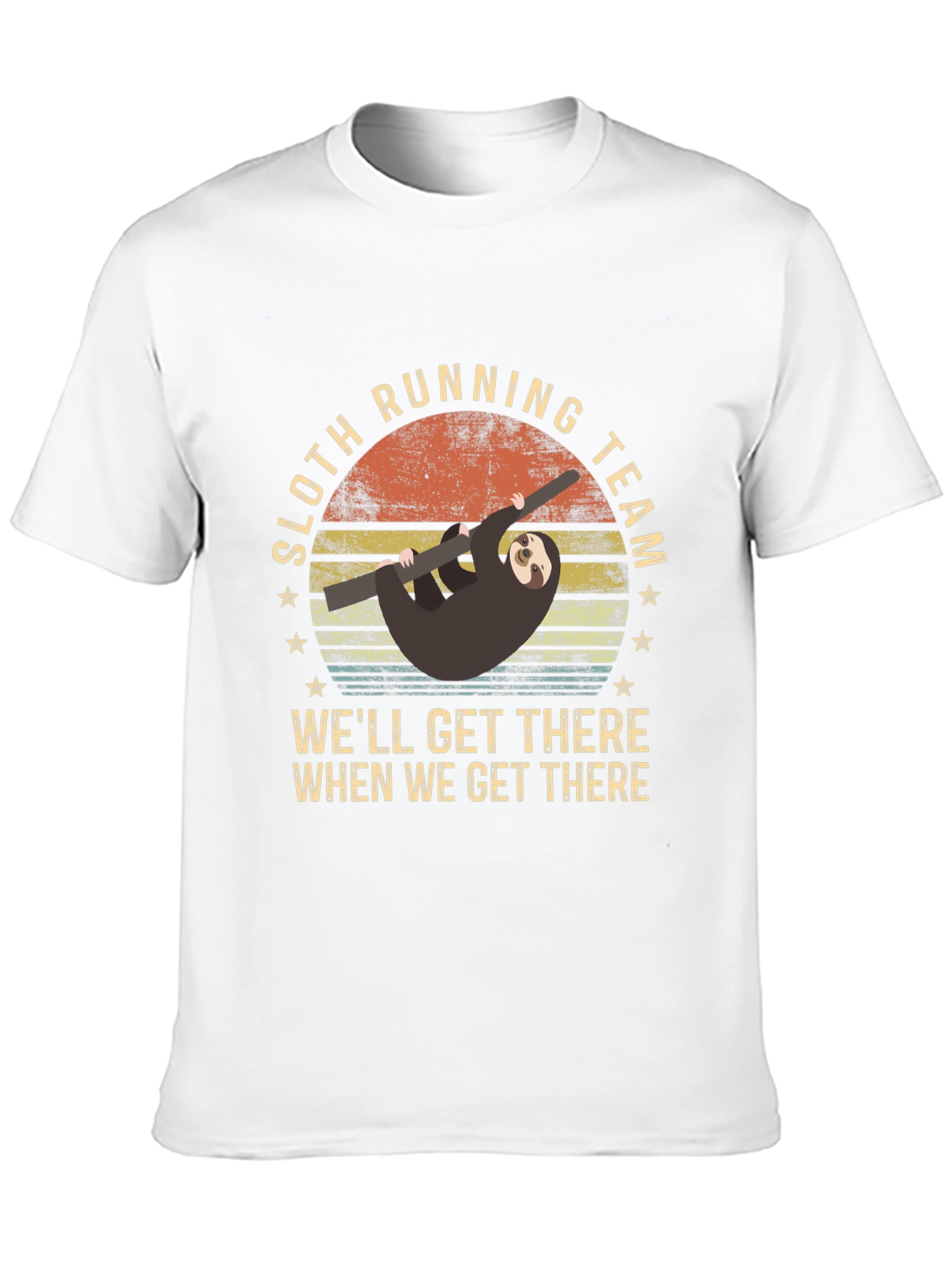 Black Sloth Running Team Men's T-Shirt view 10