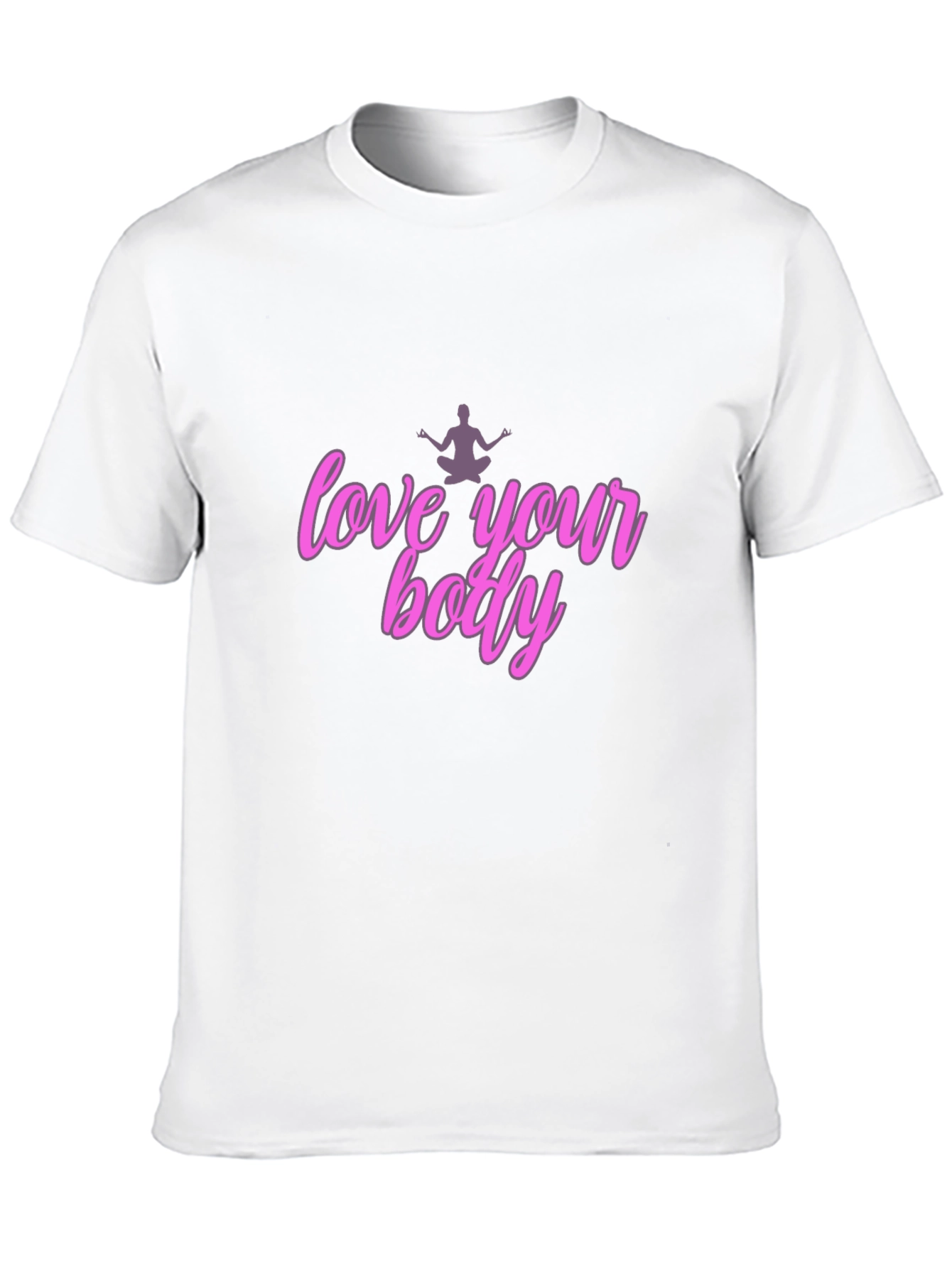 Black Love Your Body T-Shirt - Black Unisex view 10
