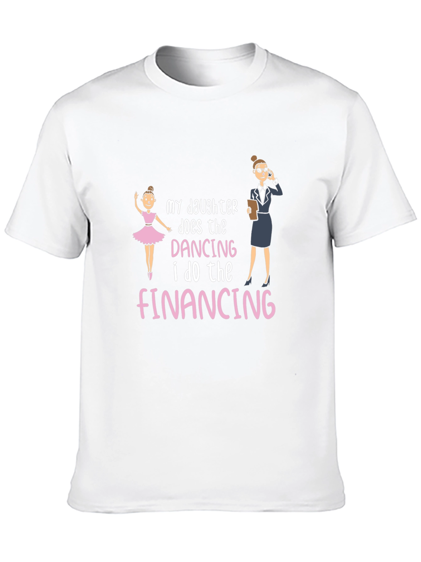 Black My Daughter Does The Dancing Black T-Shirt view 10