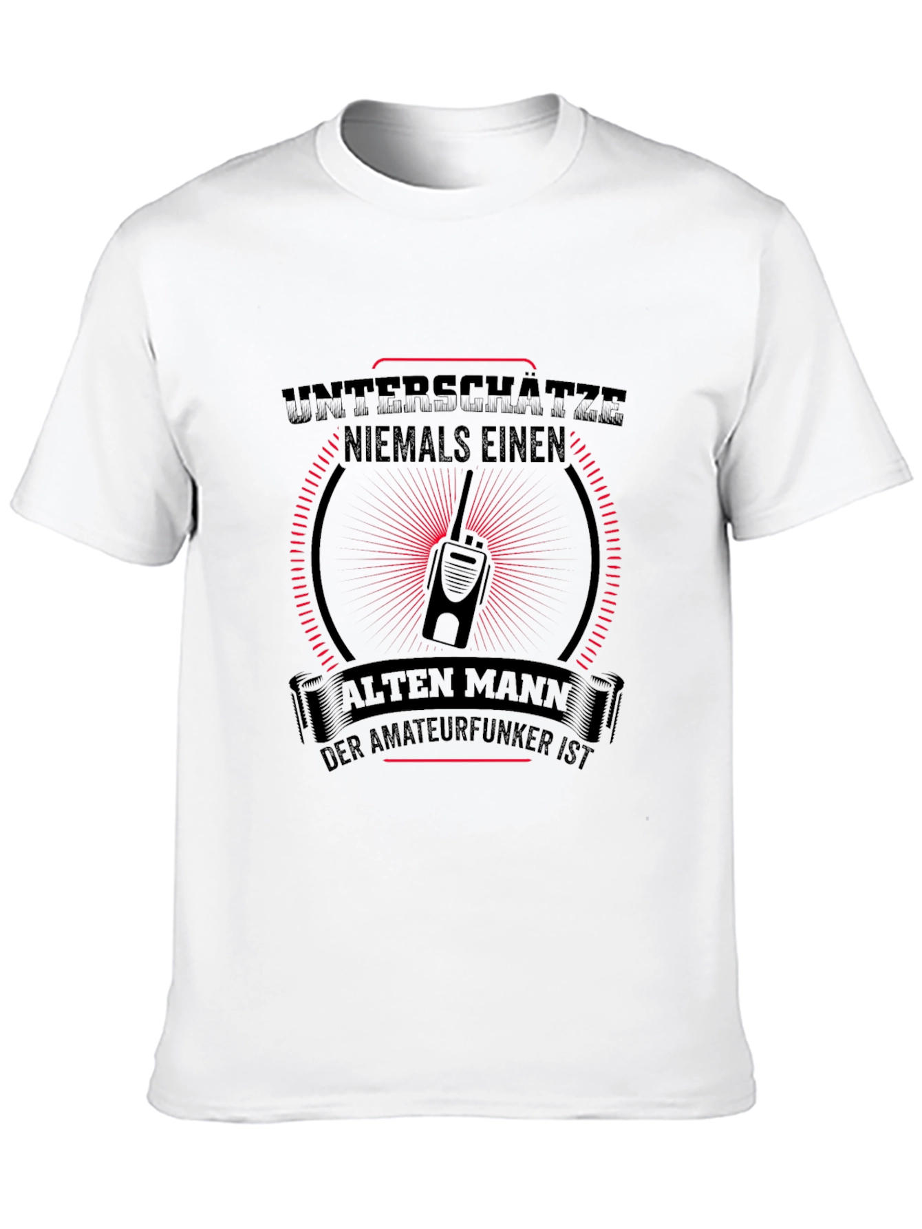 Black Never Underestimate Amateur Radio T-Shirt view 10
