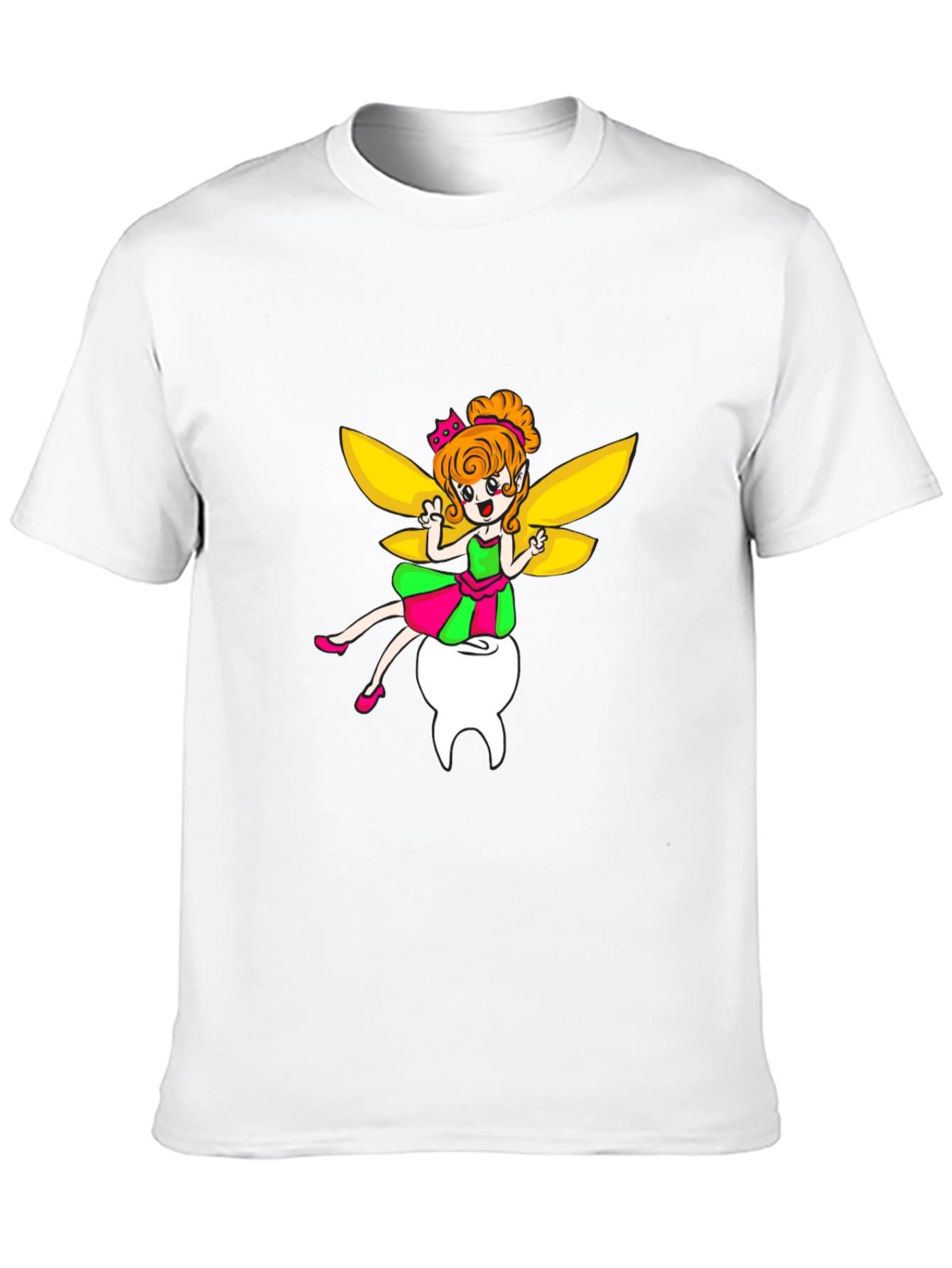 Black Tooth Fairy Graphic Tee - Unisex Black T-Shirt view 10