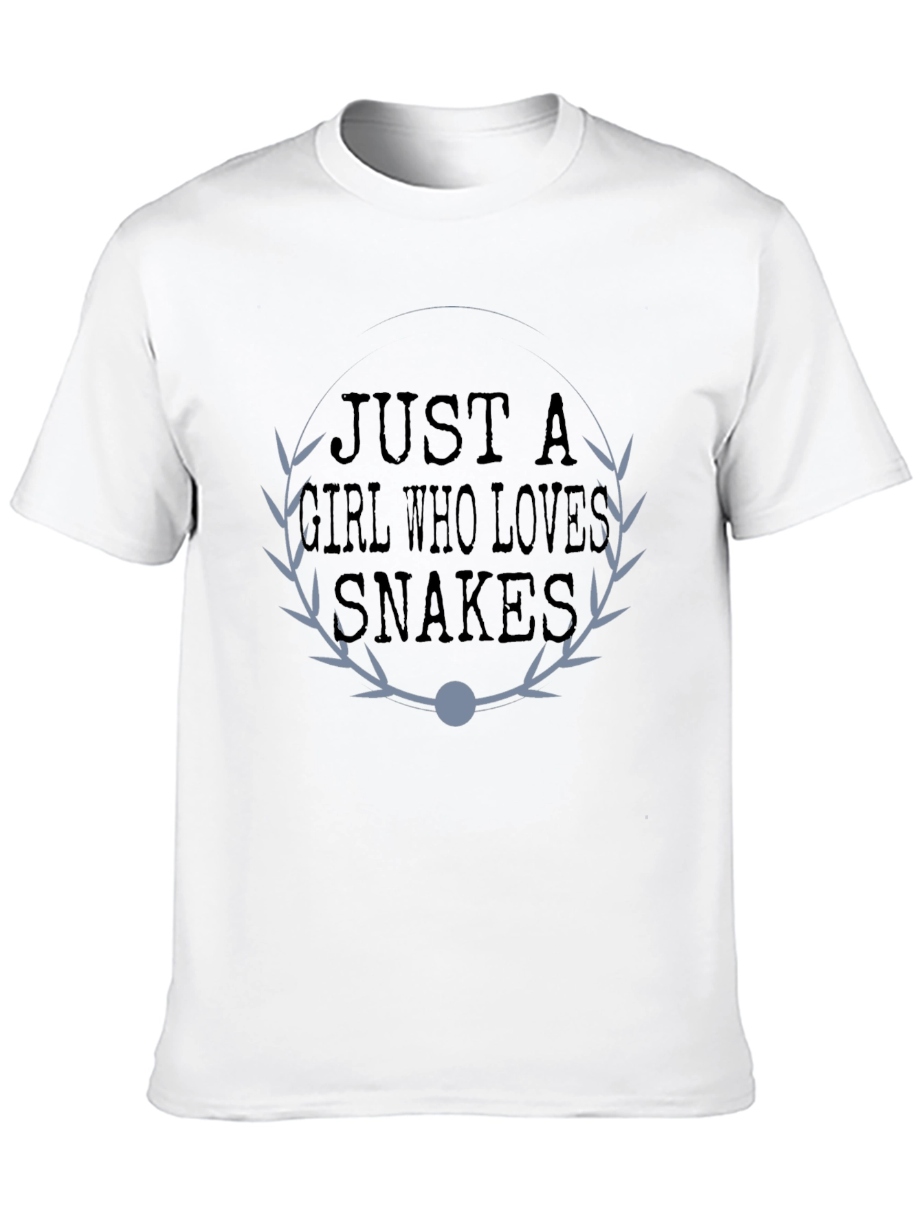 Black Just a Girl Who Loves Snakes - Graphic T-Shirt view 10