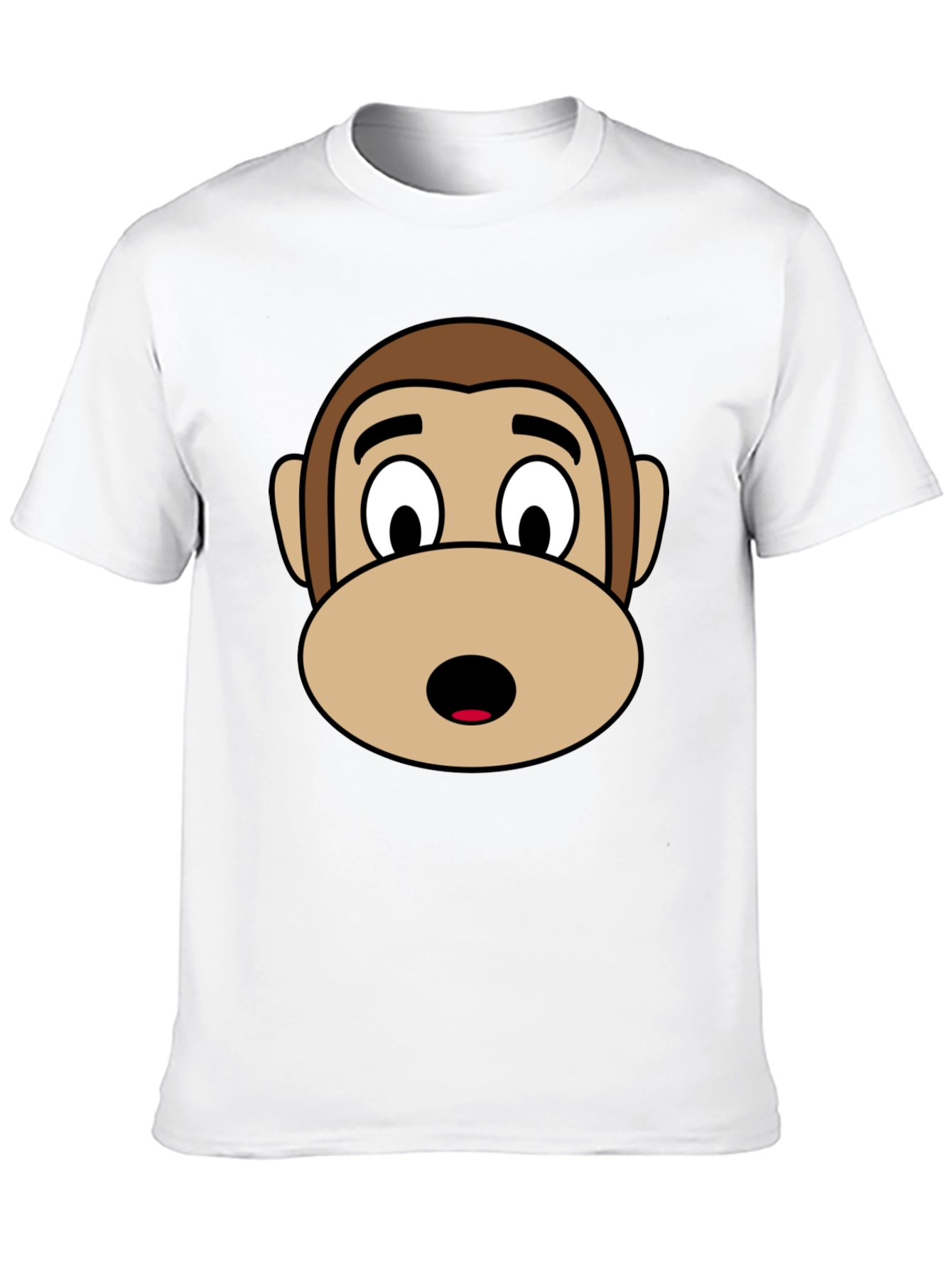 Black Monkey Face Graphic Tee - Black Unisex T-Shirt view 10