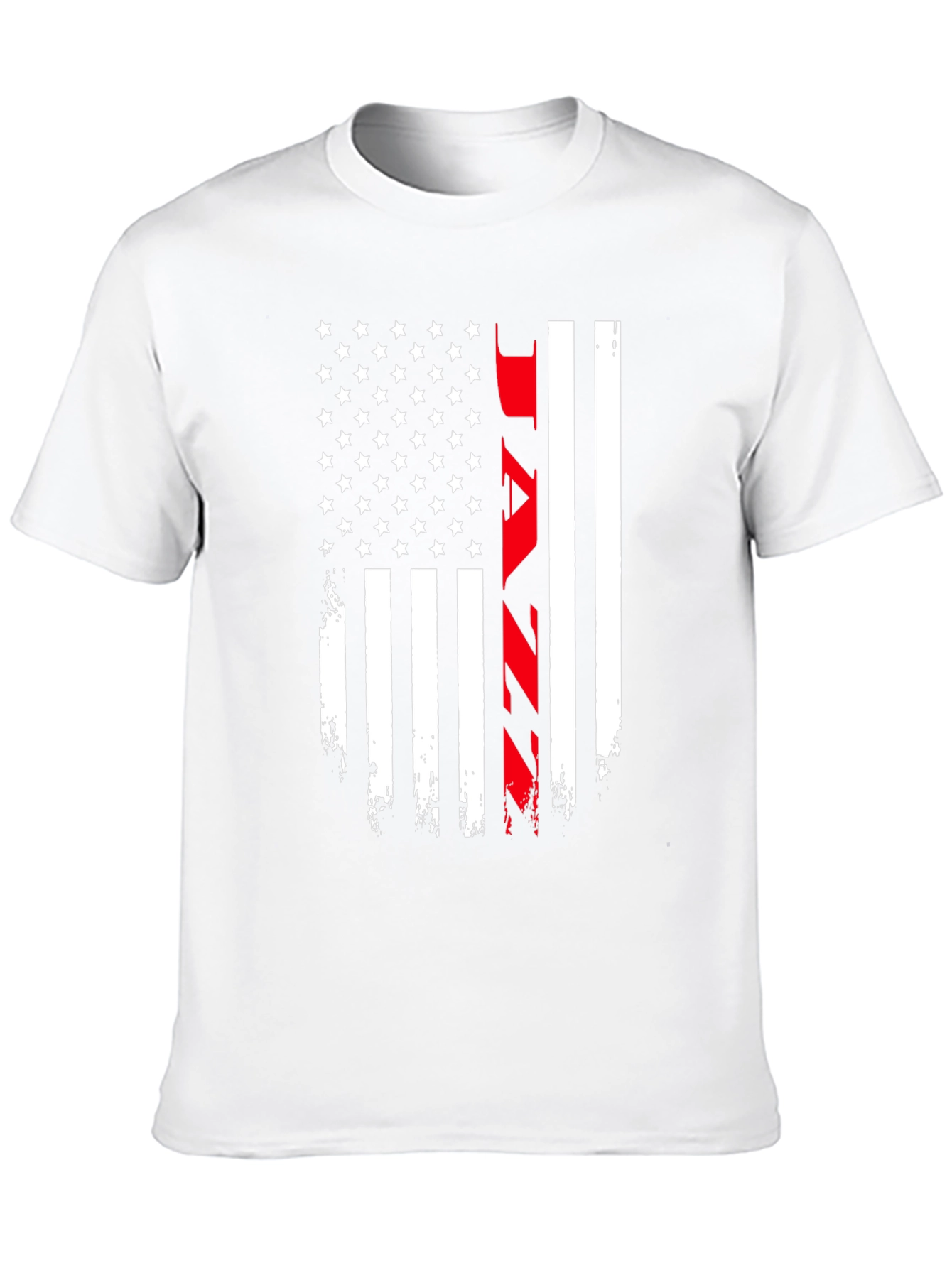 Black Distressed American Flag JAZZ Graphic Tee view 10